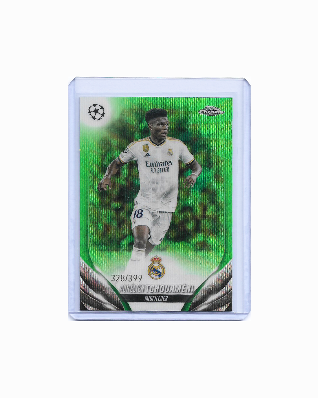 Aurelien Tchouameni 23-24 Topps Chrome Green 328/399