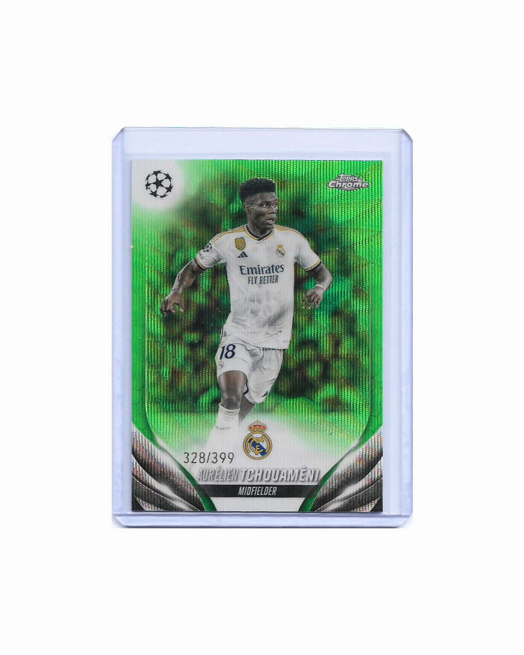 Aurelien Tchouameni 23-24 Topps Chrome Green 328/399