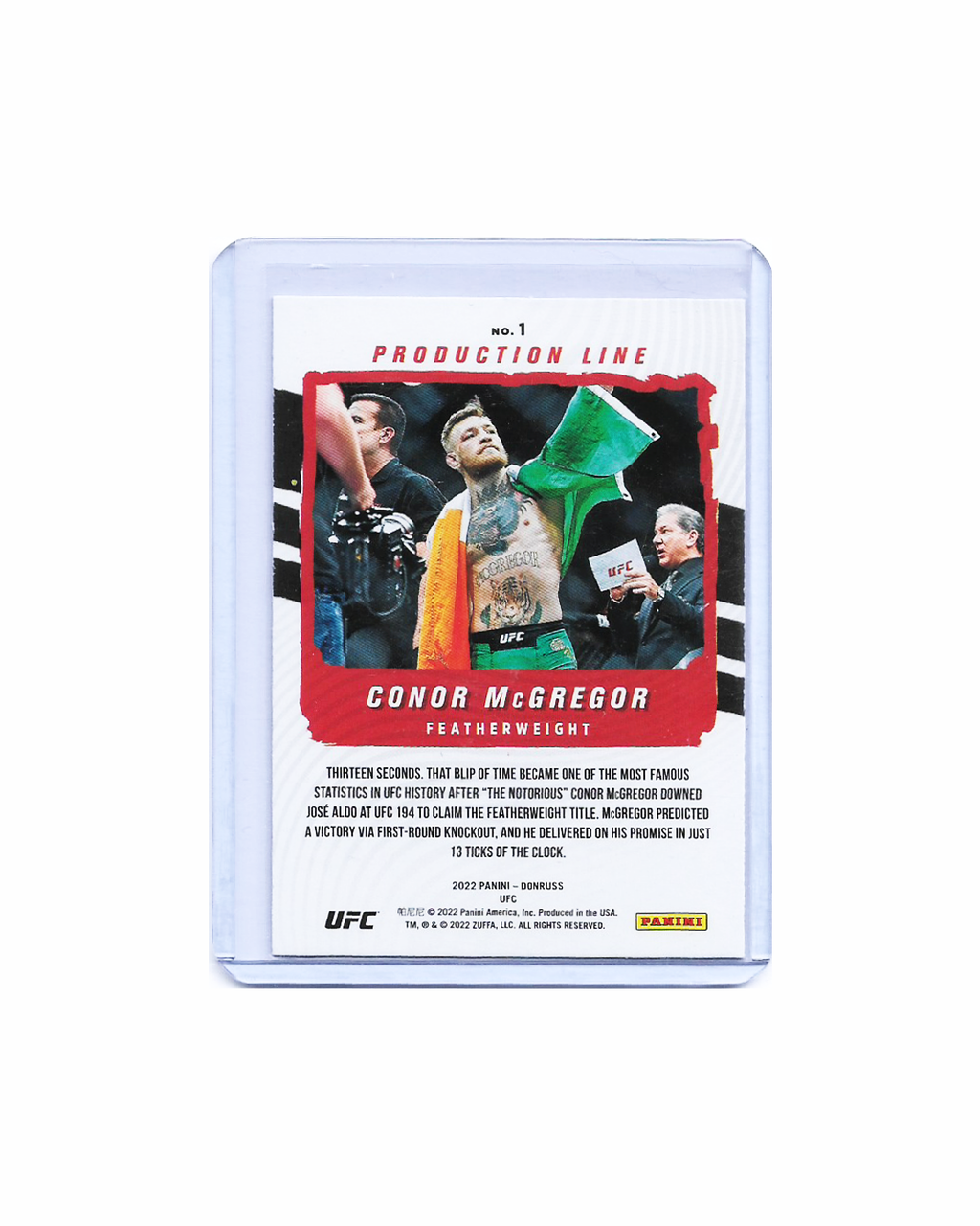 Conor McGregor UFC Donruss 2022 Production Line