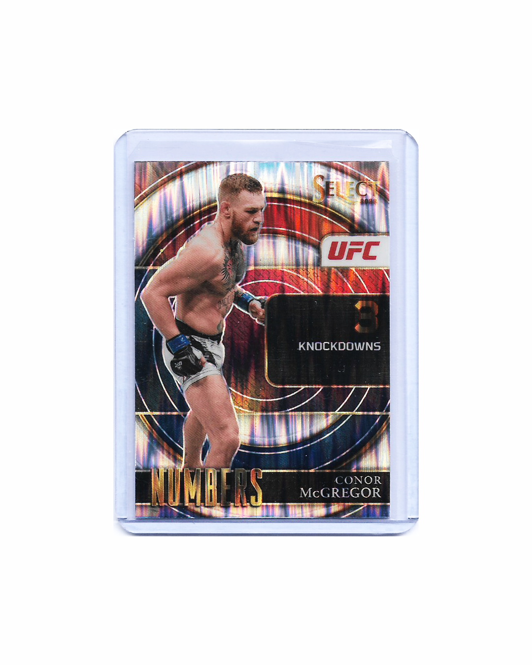 Conor McGregor Select Numbers Knockdowns Flash Prizm 22