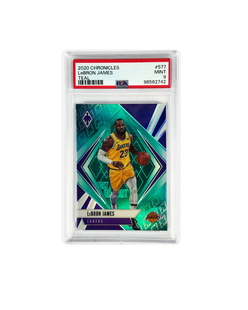 2020 CHRONICLES LEBRON JAMES TEAL PSA 9