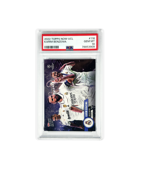 2022 TOPPS NOW UCL KARIM BENZEMA PSA 10 #116