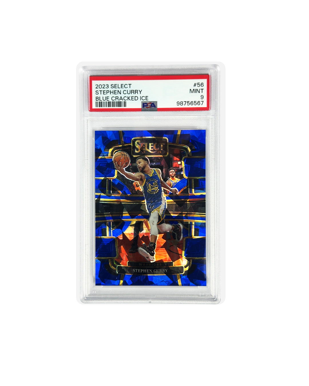 2023 SELECT STEPHEN CURRY BLUE CRACKED ICE PSA 9