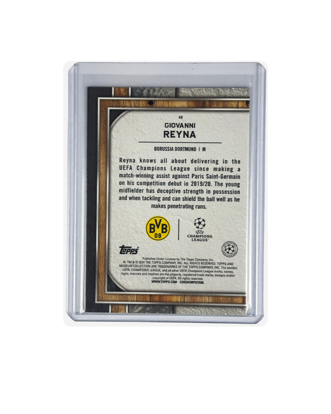 GIOVANNI REYNA Topps Museum Collection UCL 23-24 num 65/99