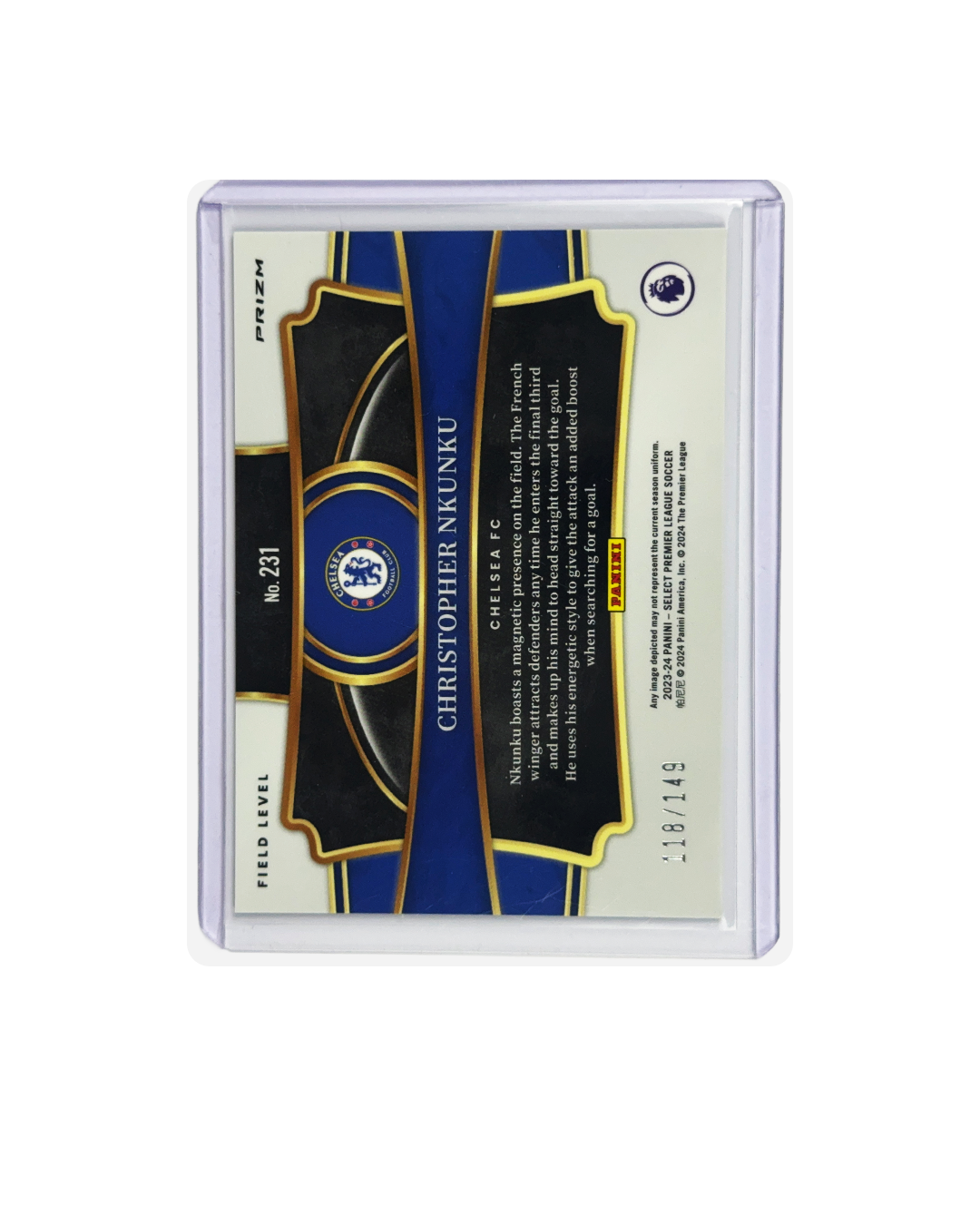 CHRISTOPHER NKUNKU Panini Select 23-24 Premier League Purple num 118/149