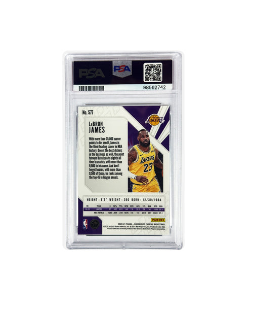 2020 CHRONICLES LEBRON JAMES TEAL PSA 9