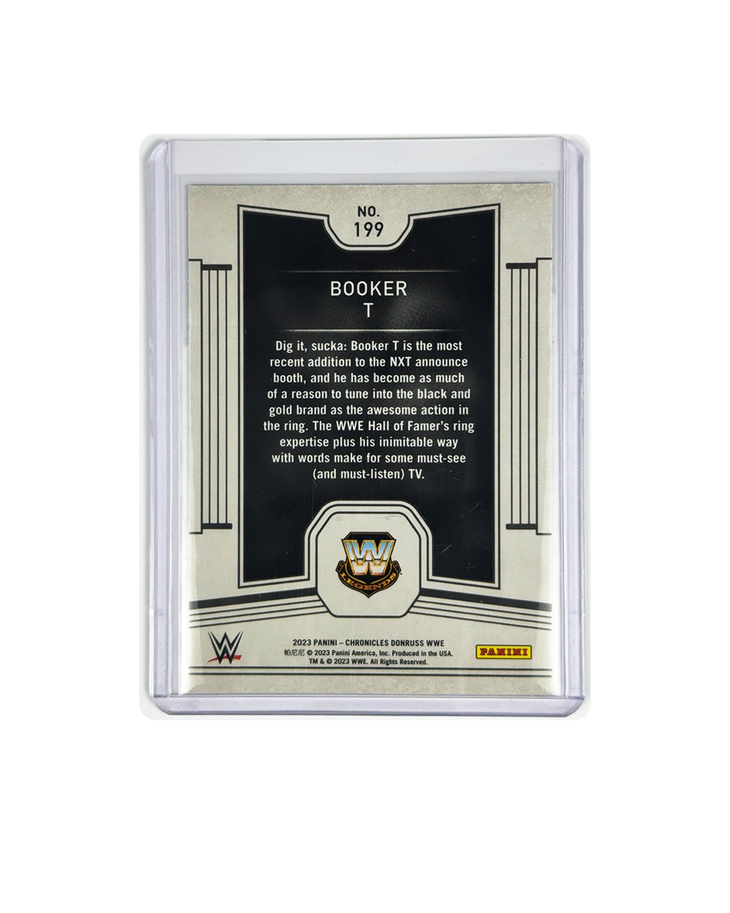 BOOKER T Panini Chronicles Donruss WWE num 6/10