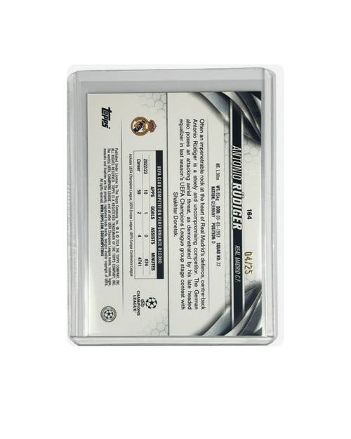 ANTONIO RUDIGER Topps UEFA CC 2024 num 04/25