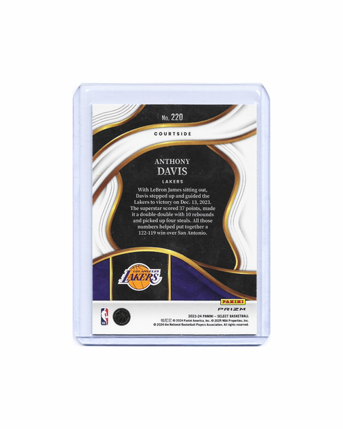 Anthony Davis Lakers Panini Select 23-24