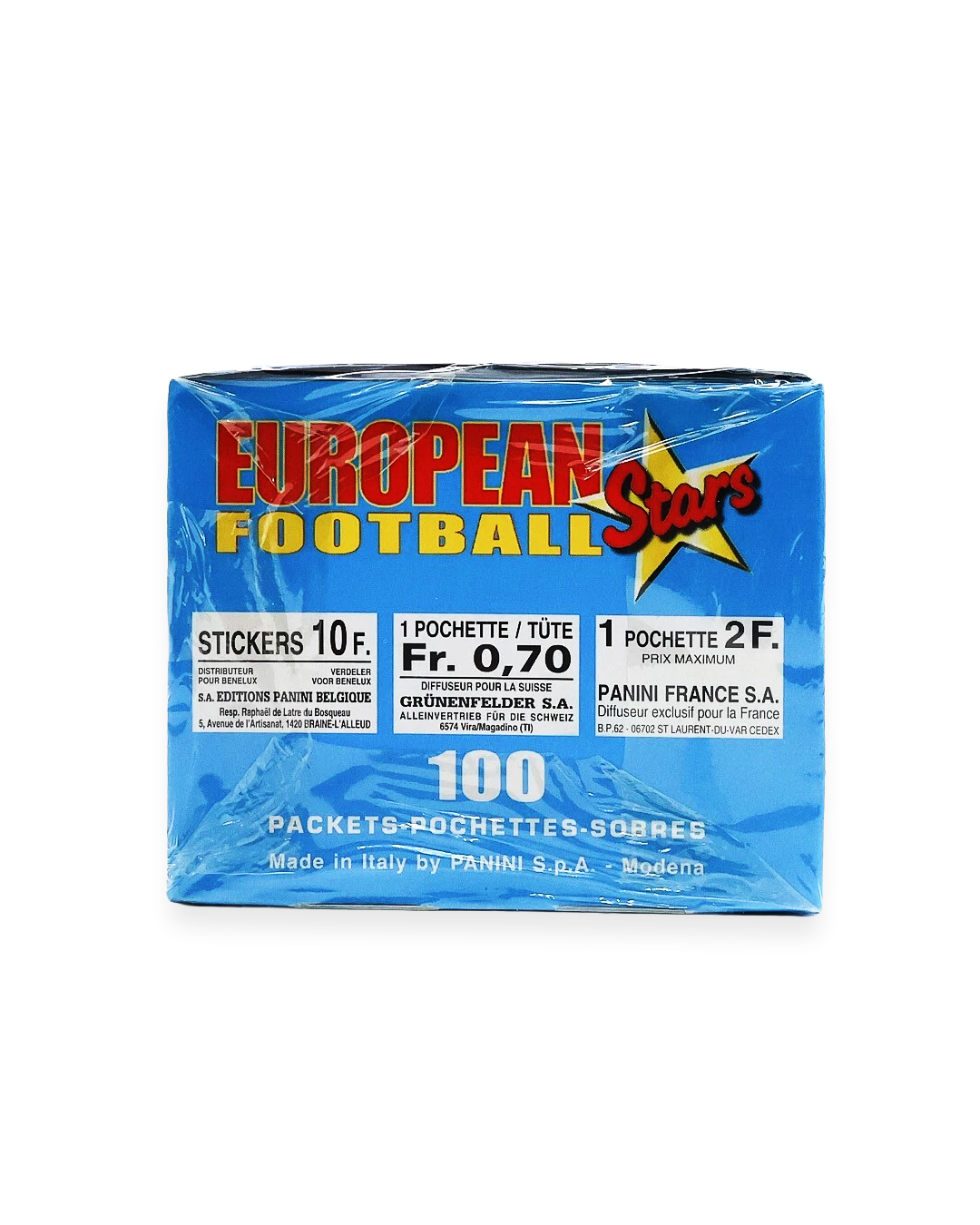 Caja Panini European Football Stars 97