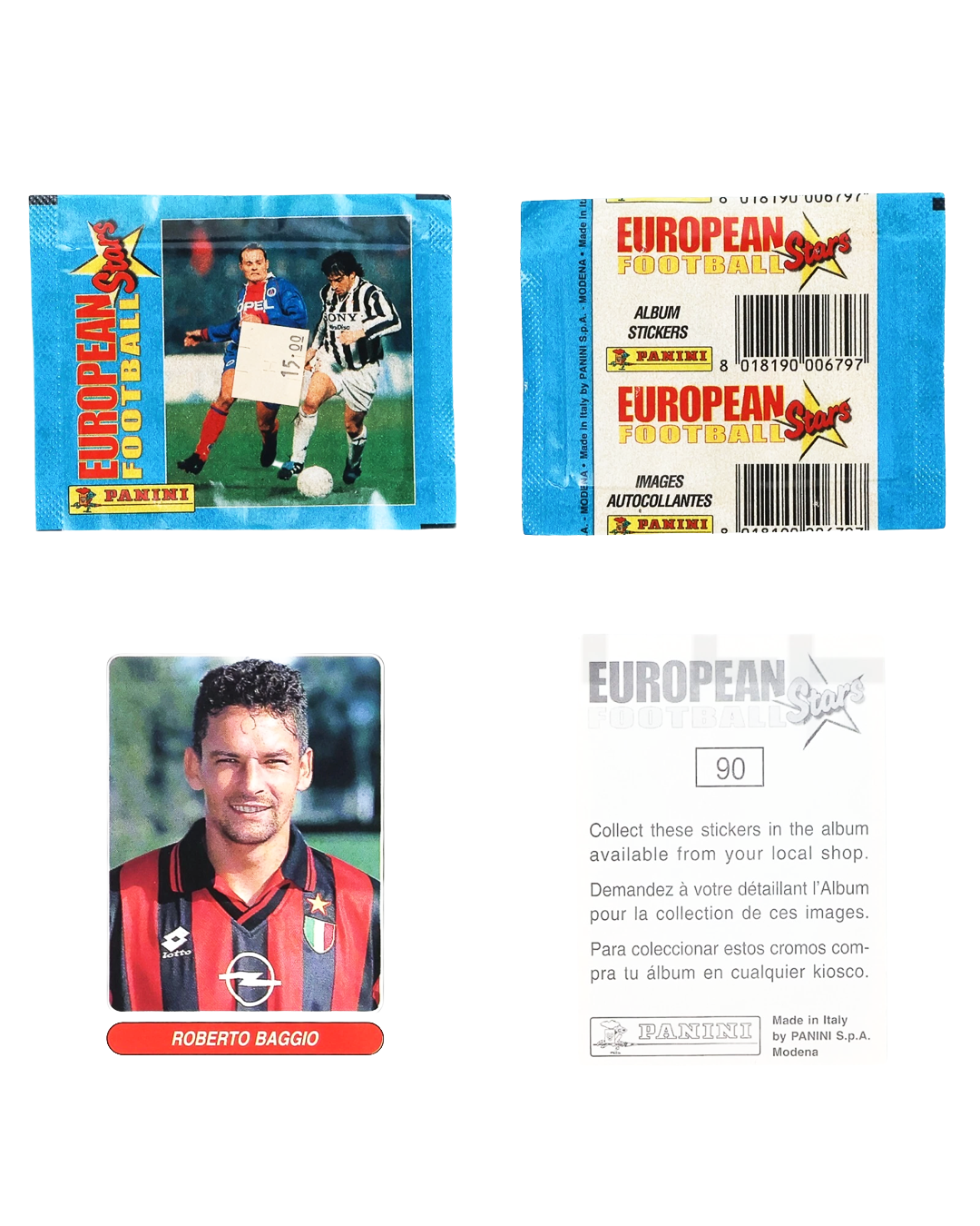 Caja Panini European Football Stars 97