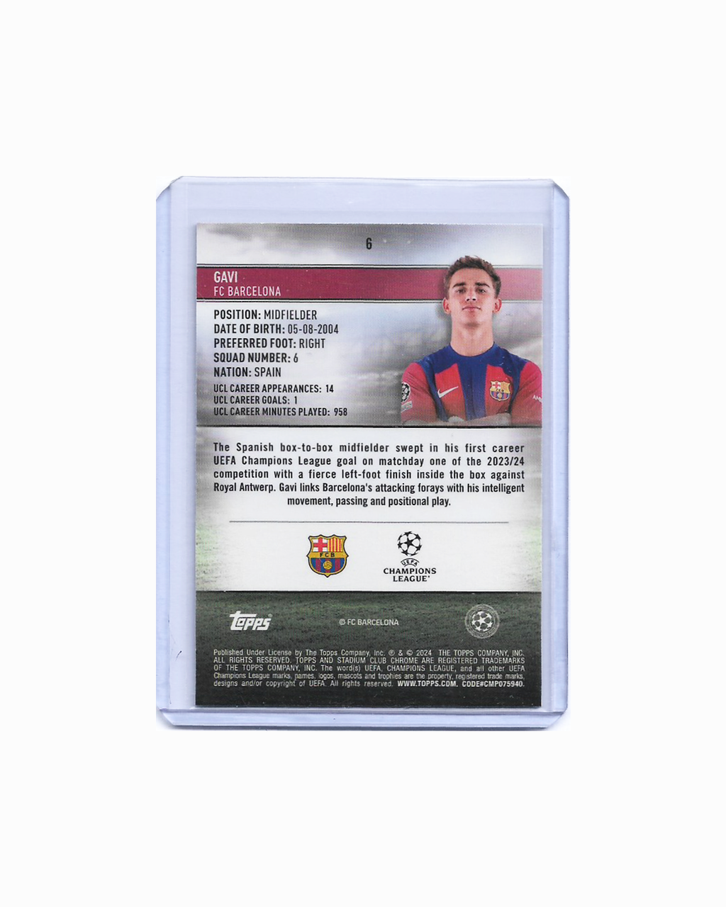 GAVI STADIUM CHROME AQUA WAVE 206/250 23-24