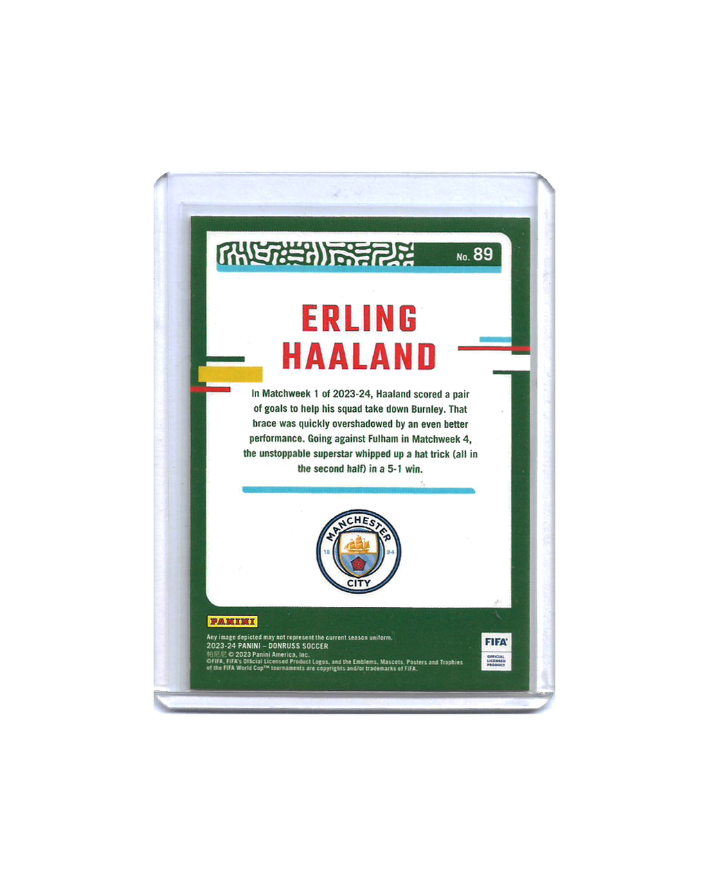 ERLING HAALAND Panini Donruss Soccer 2023-24