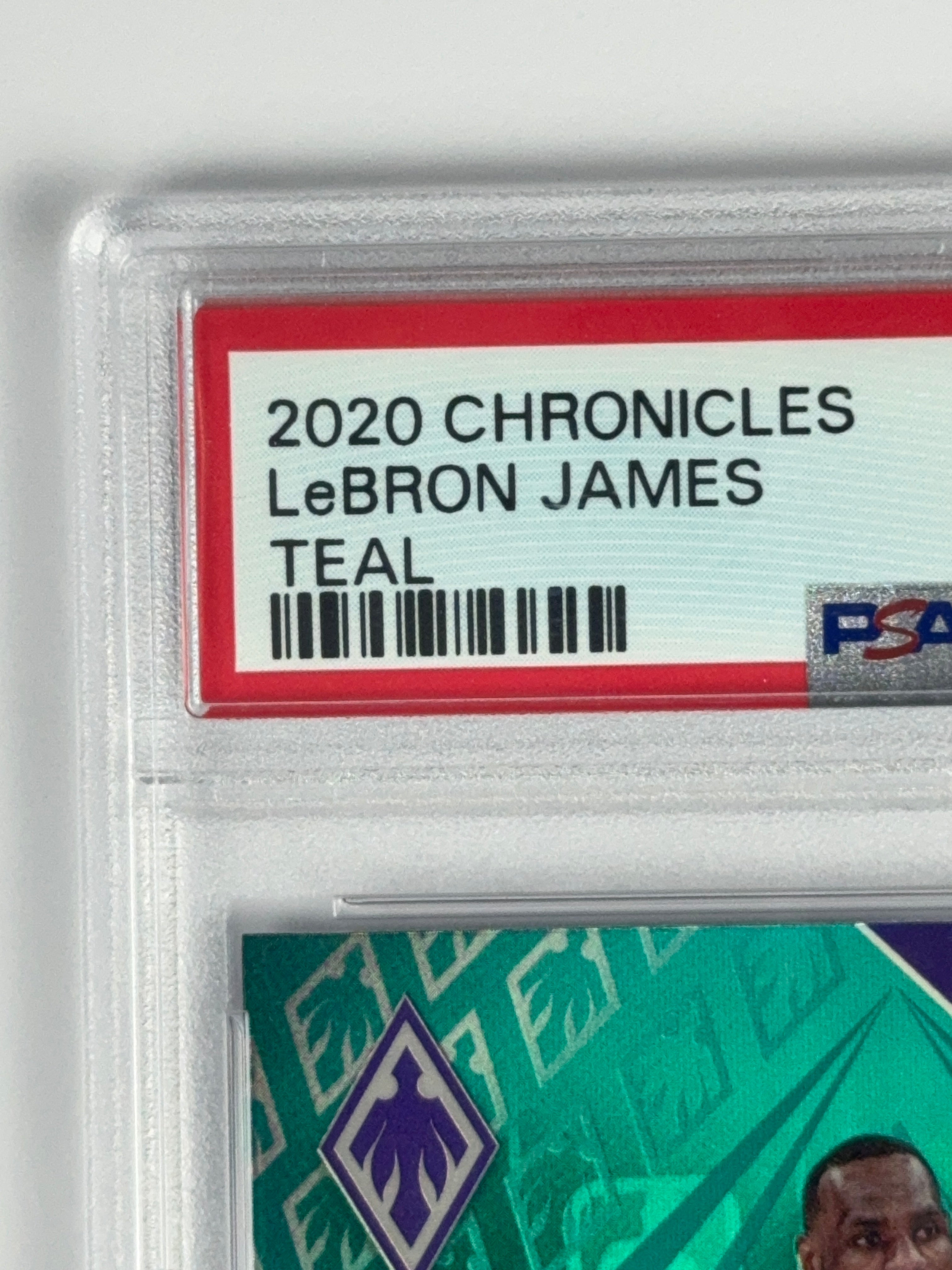 2020 CHRONICLES LEBRON JAMES TEAL PSA 9
