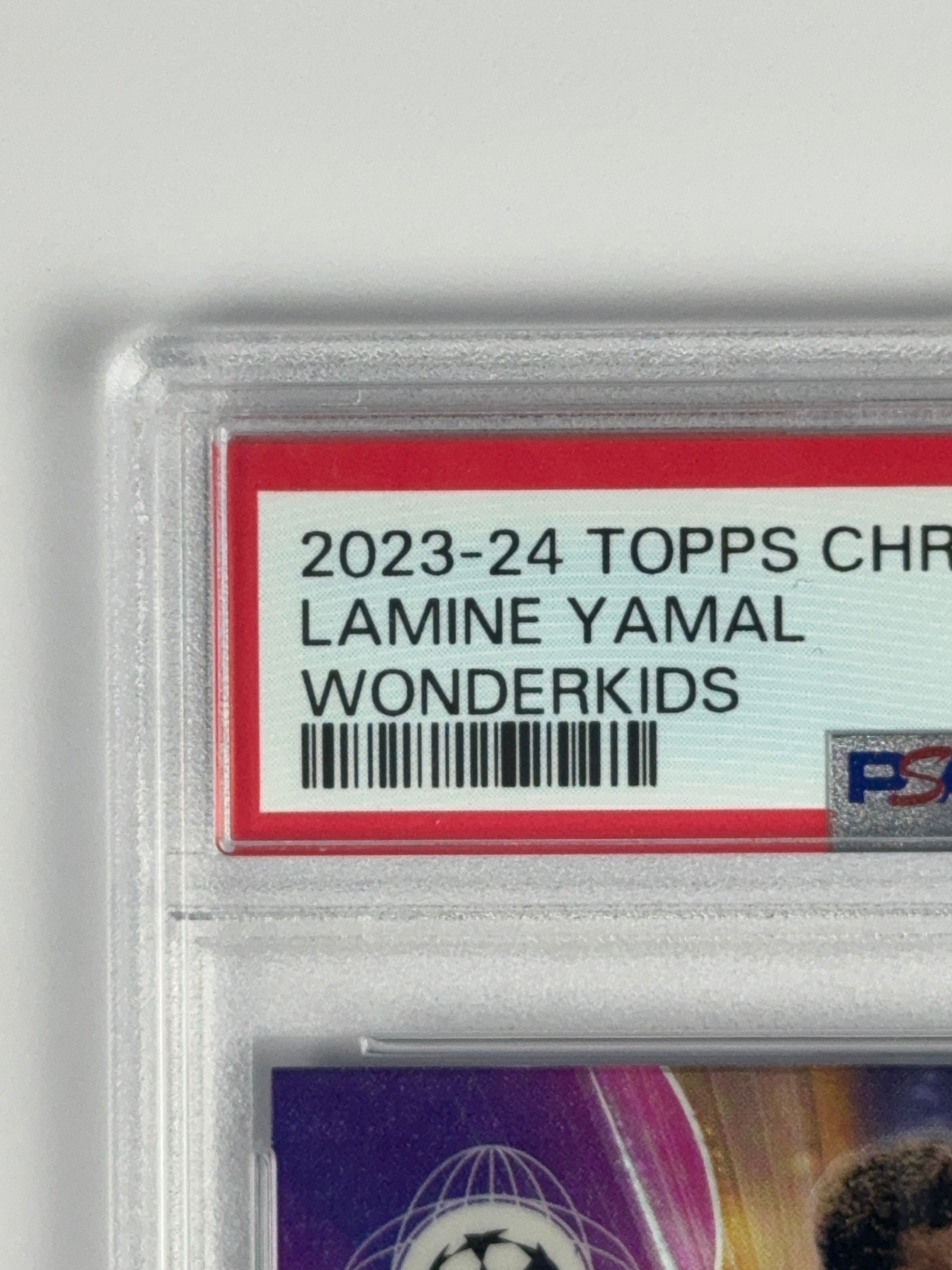 2023 LAMINE YAMAL TOPPS CHROME UCC WONDERKIDS ROOKIE CARD RC PSA 9