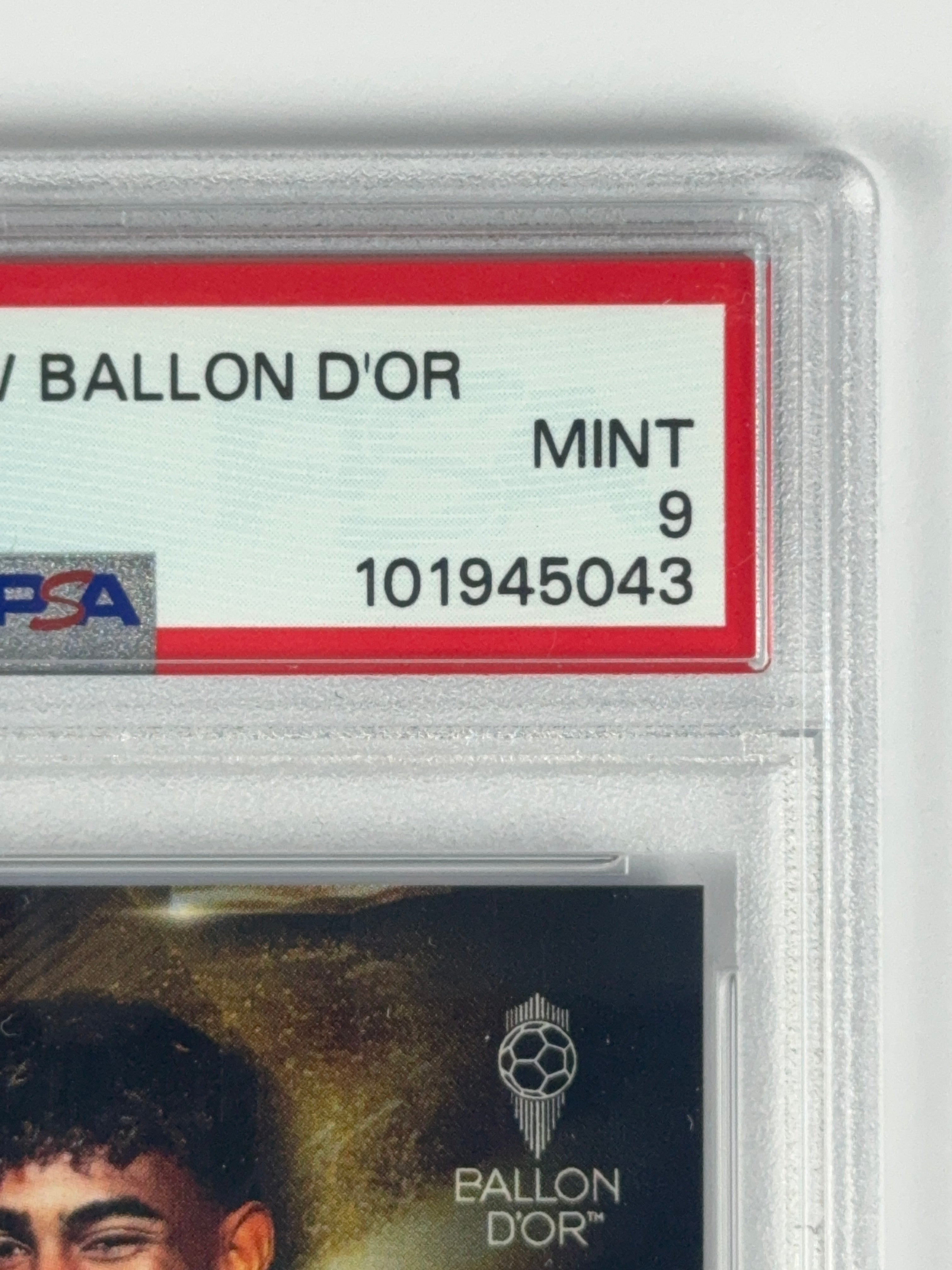 2024 TOPPS NOW BALLON D'OR LAMINE YAMAL PSA 9