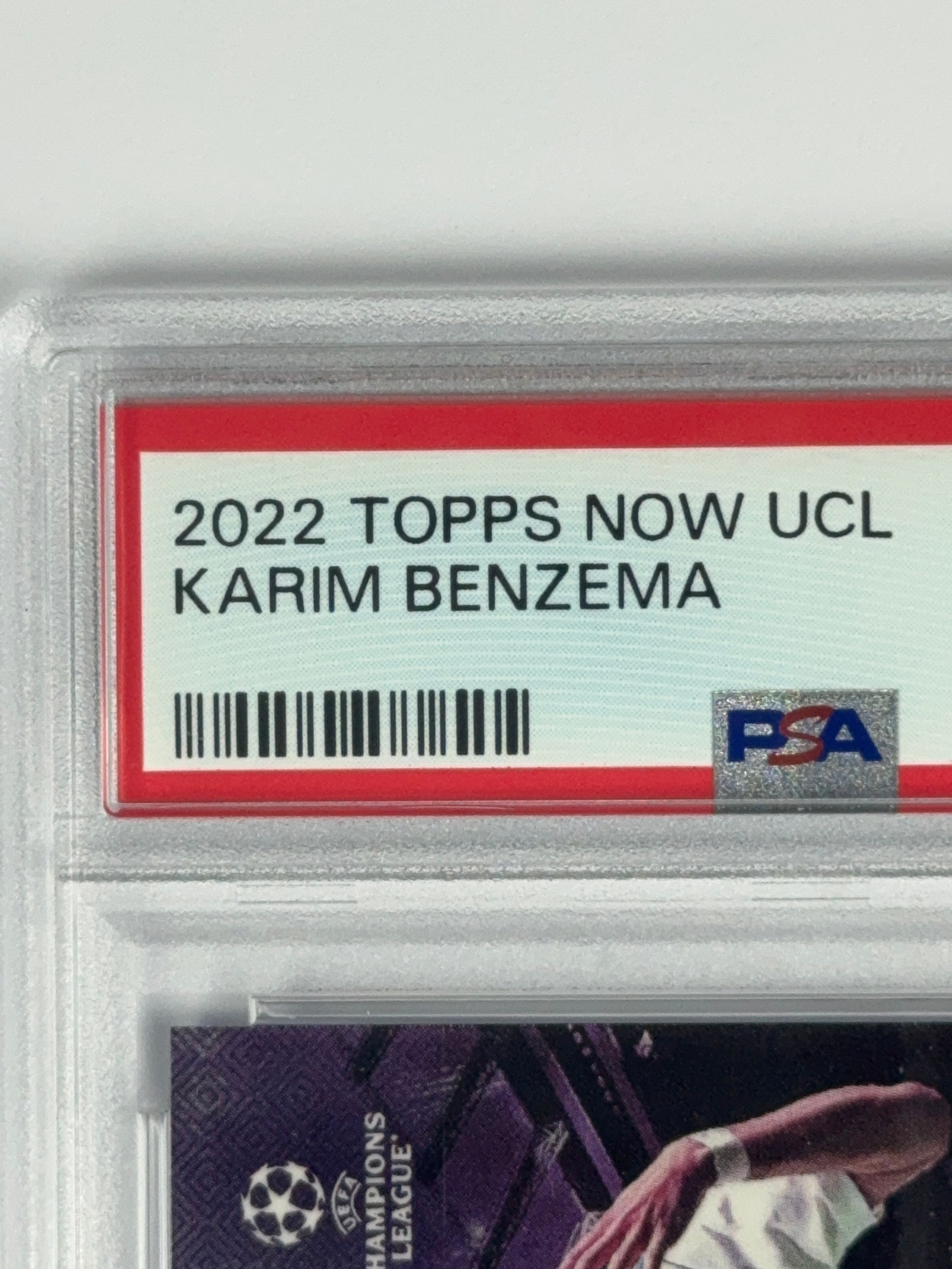 2022 TOPPS NOW UCL KARIM BENZEMA PSA 10 #116