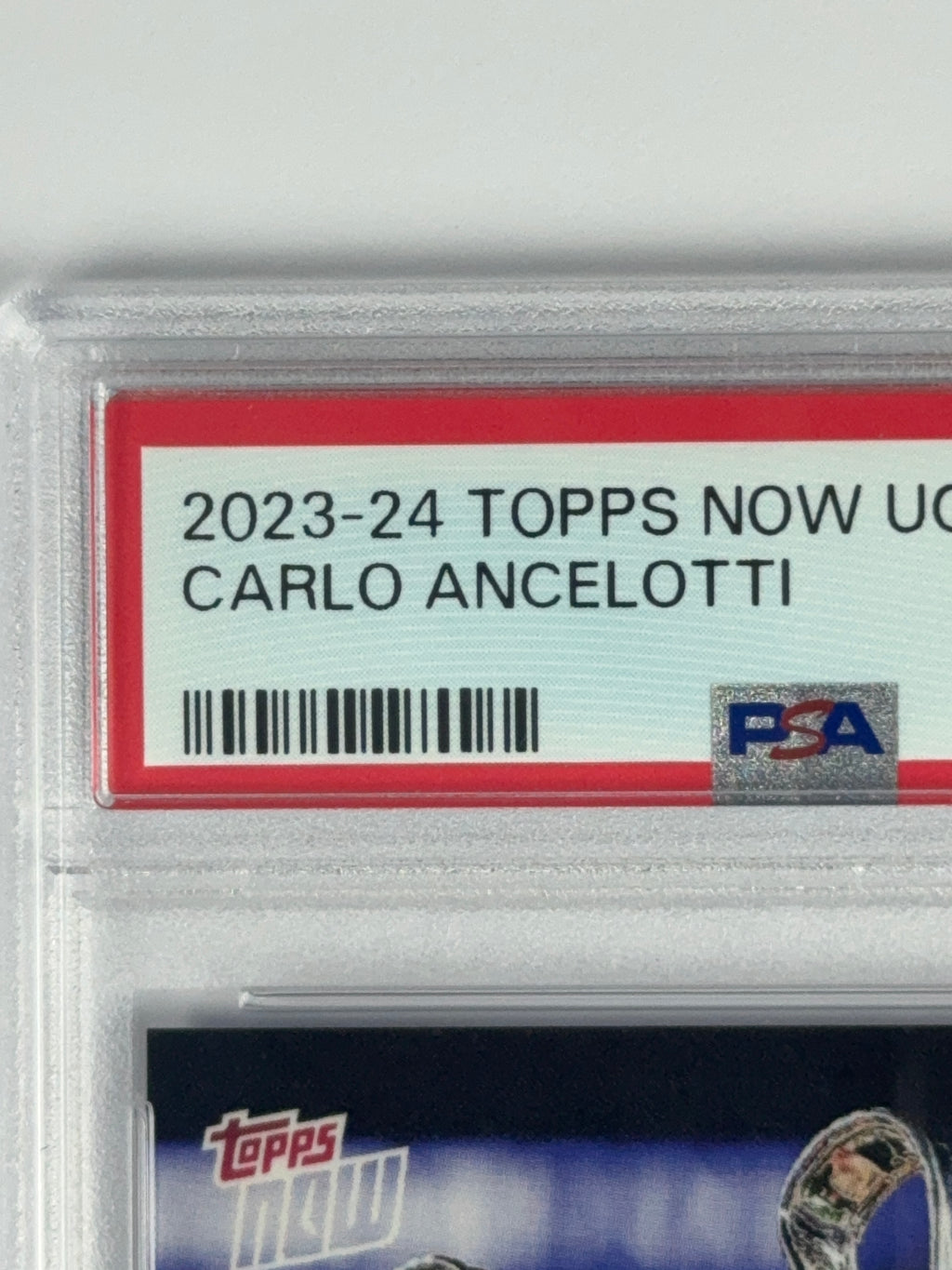 2023-24 TOPPS NOW UCL CARLO ANCELOTTI PSA 10