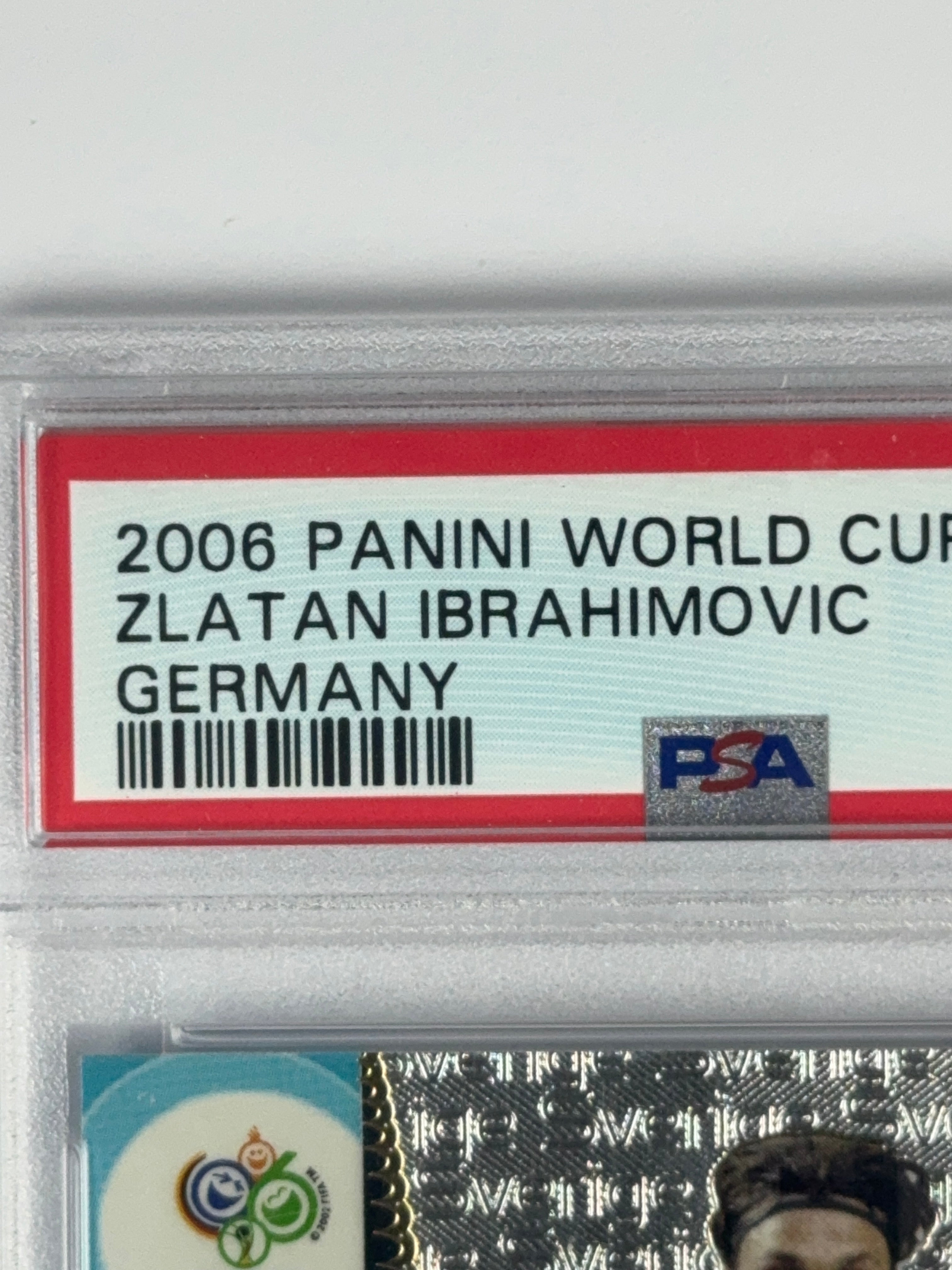ZLATAN IBRAHIMOVIC Panini World Cup 2006 PSA 8
