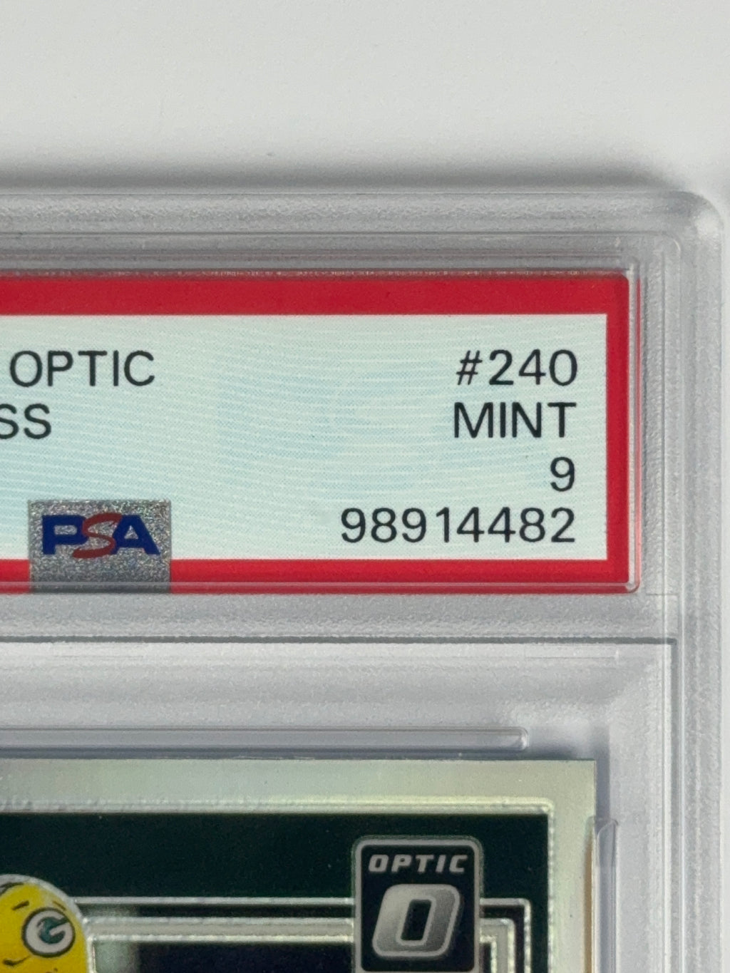 LUKAS VAN NESS Donruss Optic 2023 PSA 9
