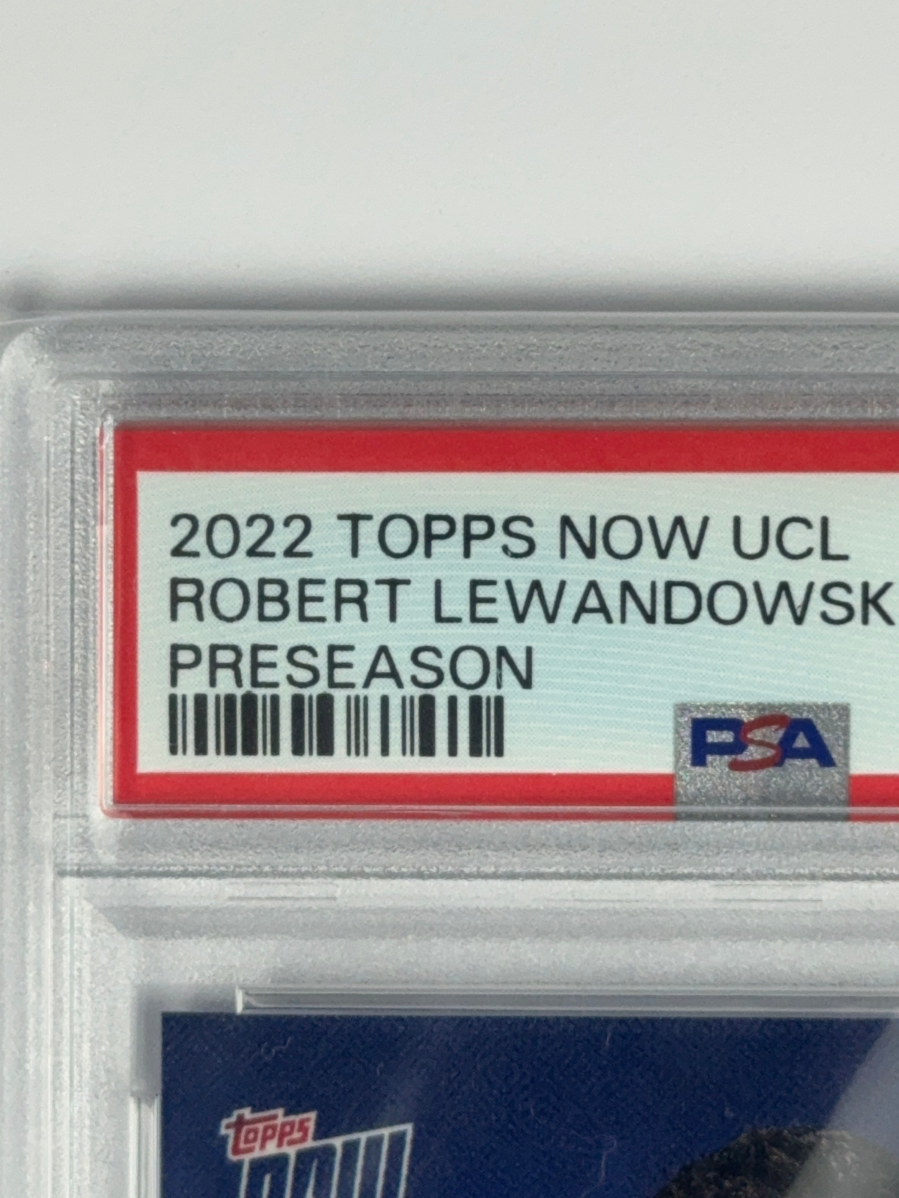 ROBERT LEWANDOWSKI Topps Now UCL 22 PSA 10