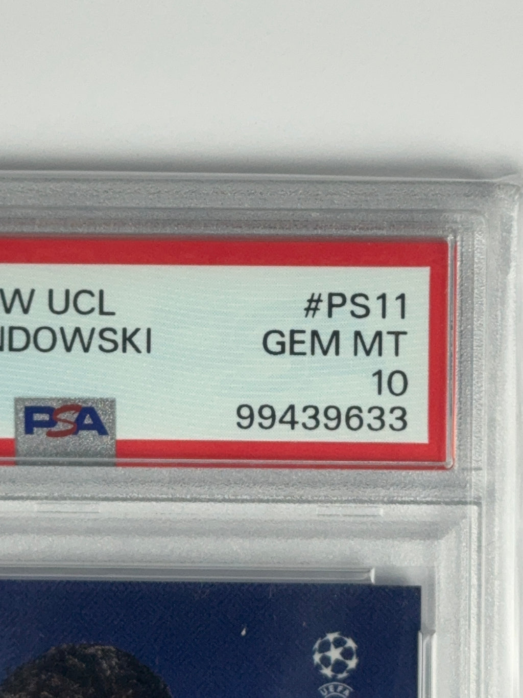 ROBERT LEWANDOWSKI Topps Now UCL 22 PSA 10