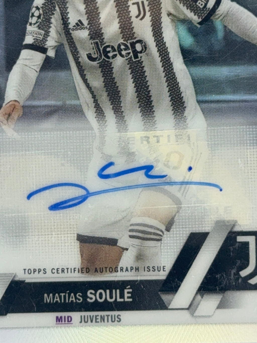 MATIAS SOULE Topps Stadium Chrome 22-23 RC