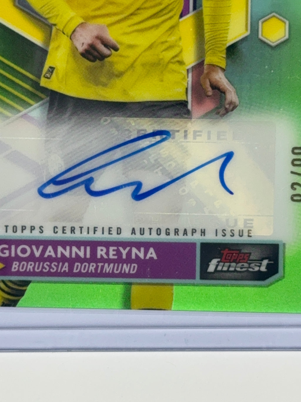 GIOVANNI REYNA Topps Finest UCL & UEL 22-23 num 92/99