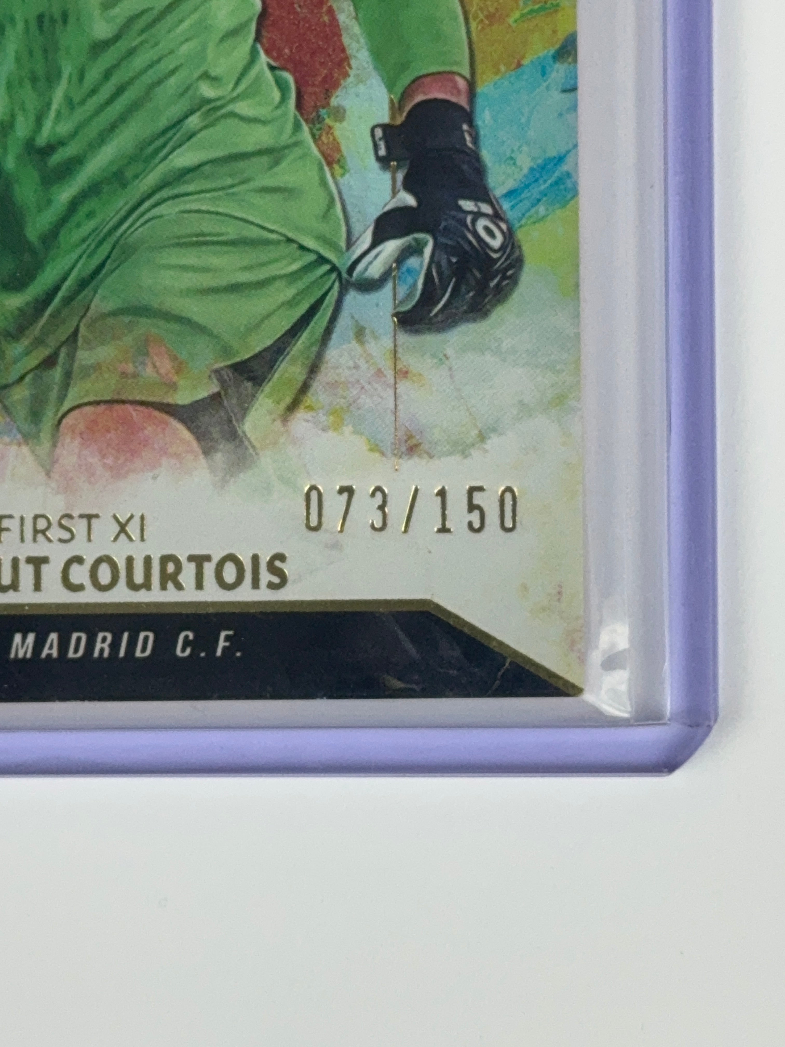 THIBAUT COURTOIS Topps Inception UEFA Rainbow Foil num 73/150