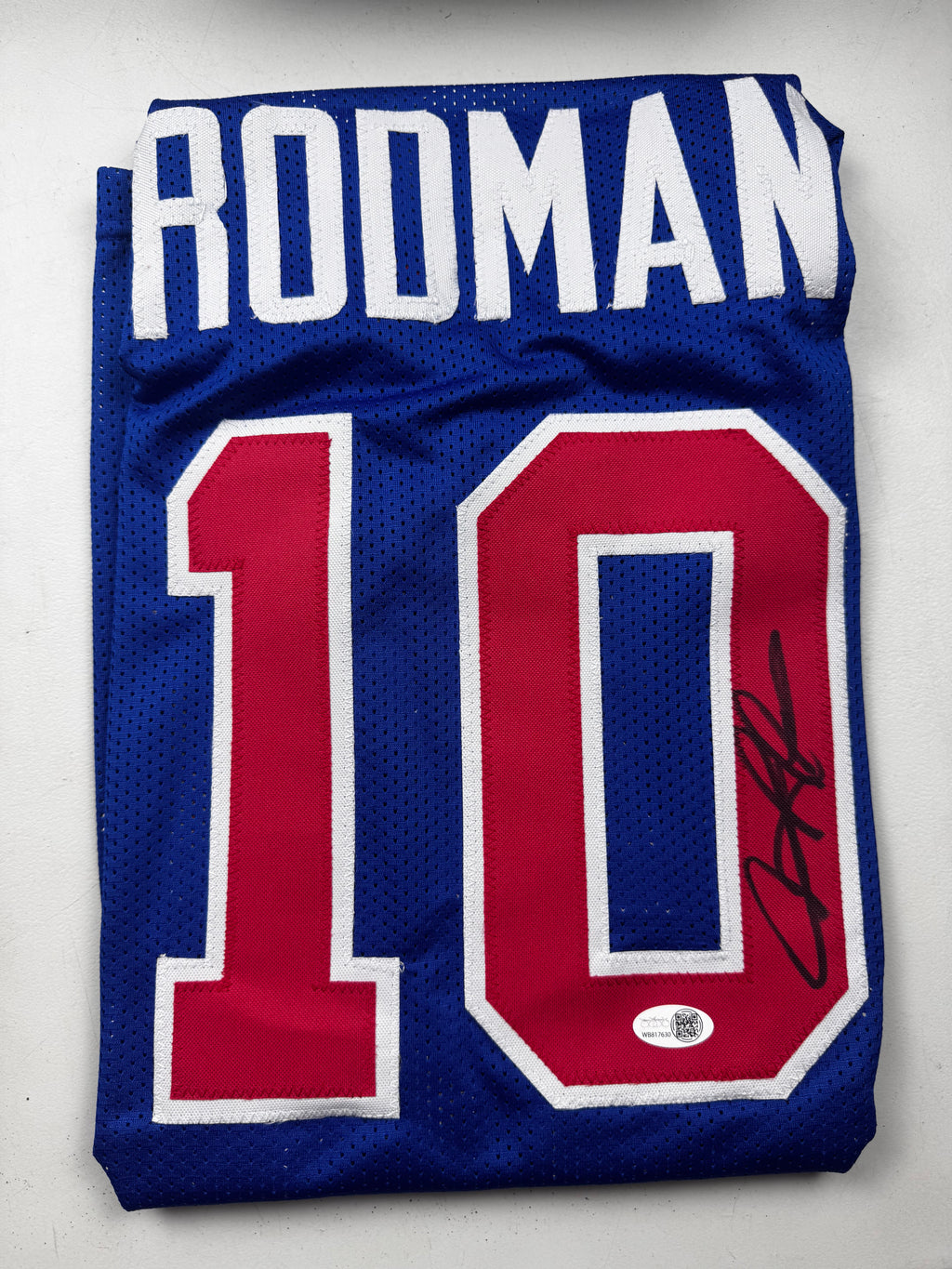 Dennis Rodman Jersey Firmado JSA