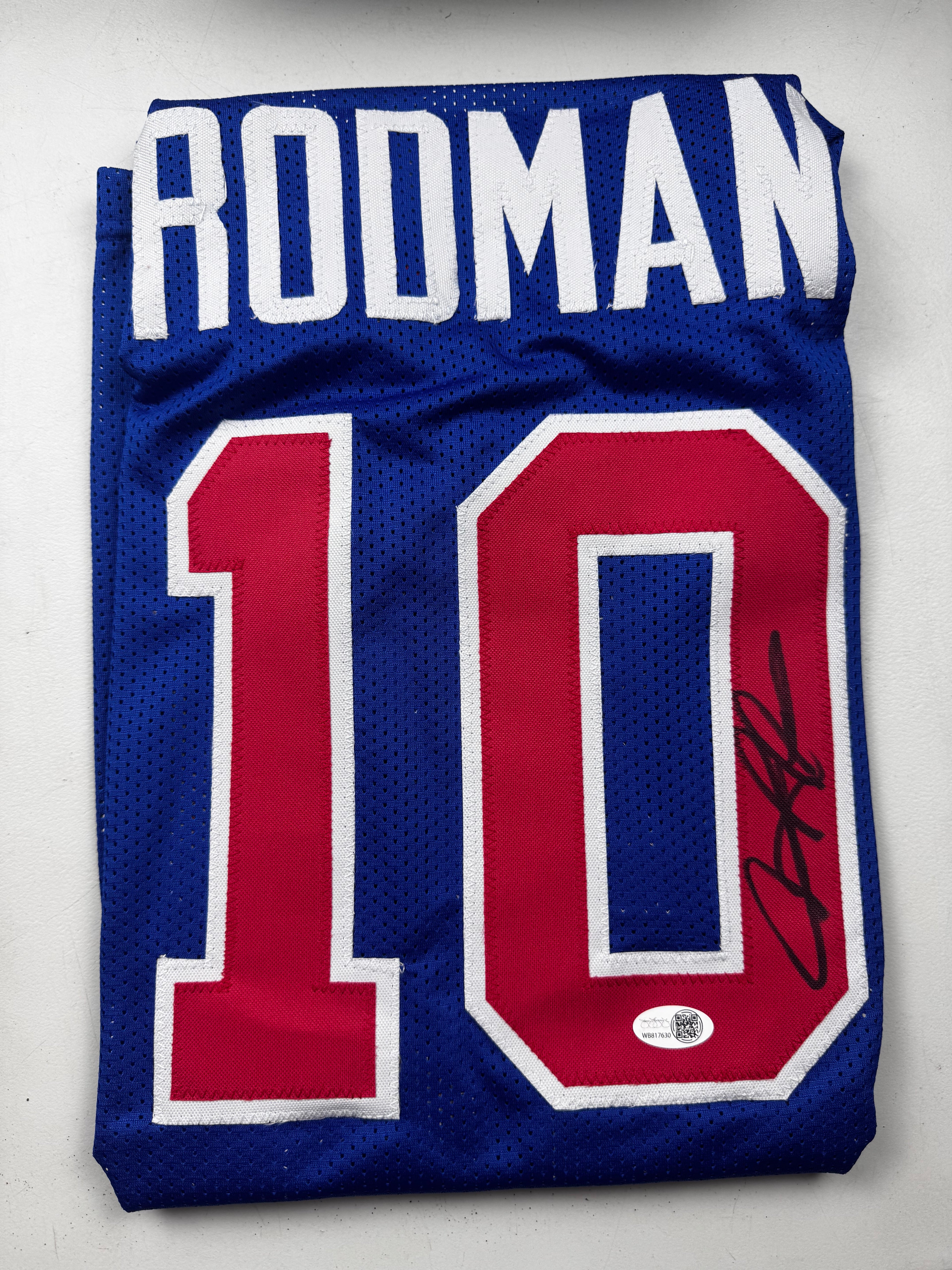 Dennis Rodman Jersey Firmado JSA