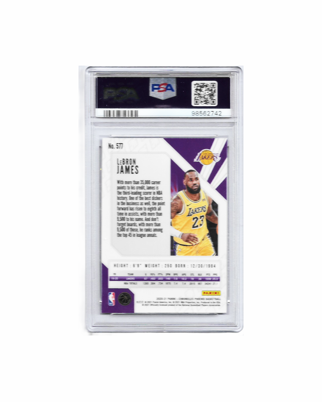 LEBRON JAMES CHRONICLES 2020 PSA 9