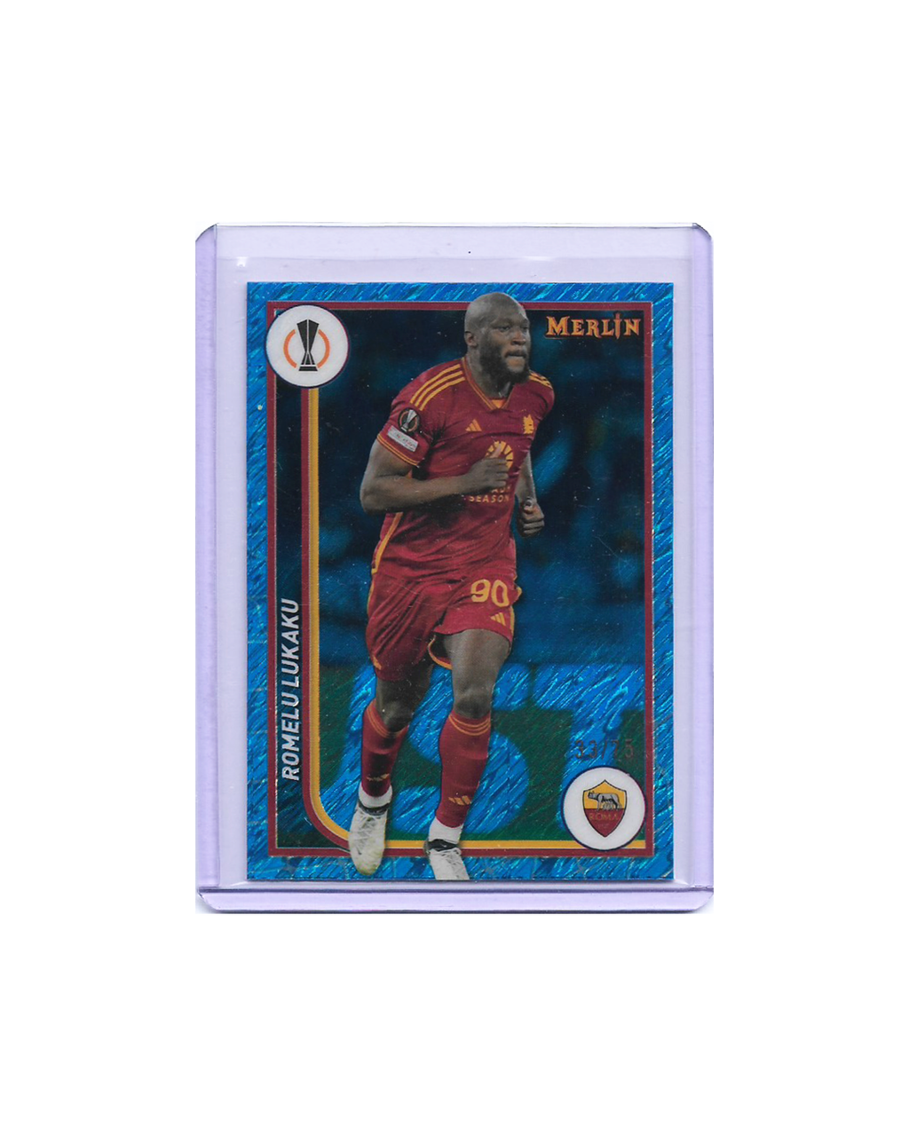 Romelu Lukaku Topps Merlin Chrome 23-24 Num 32/75