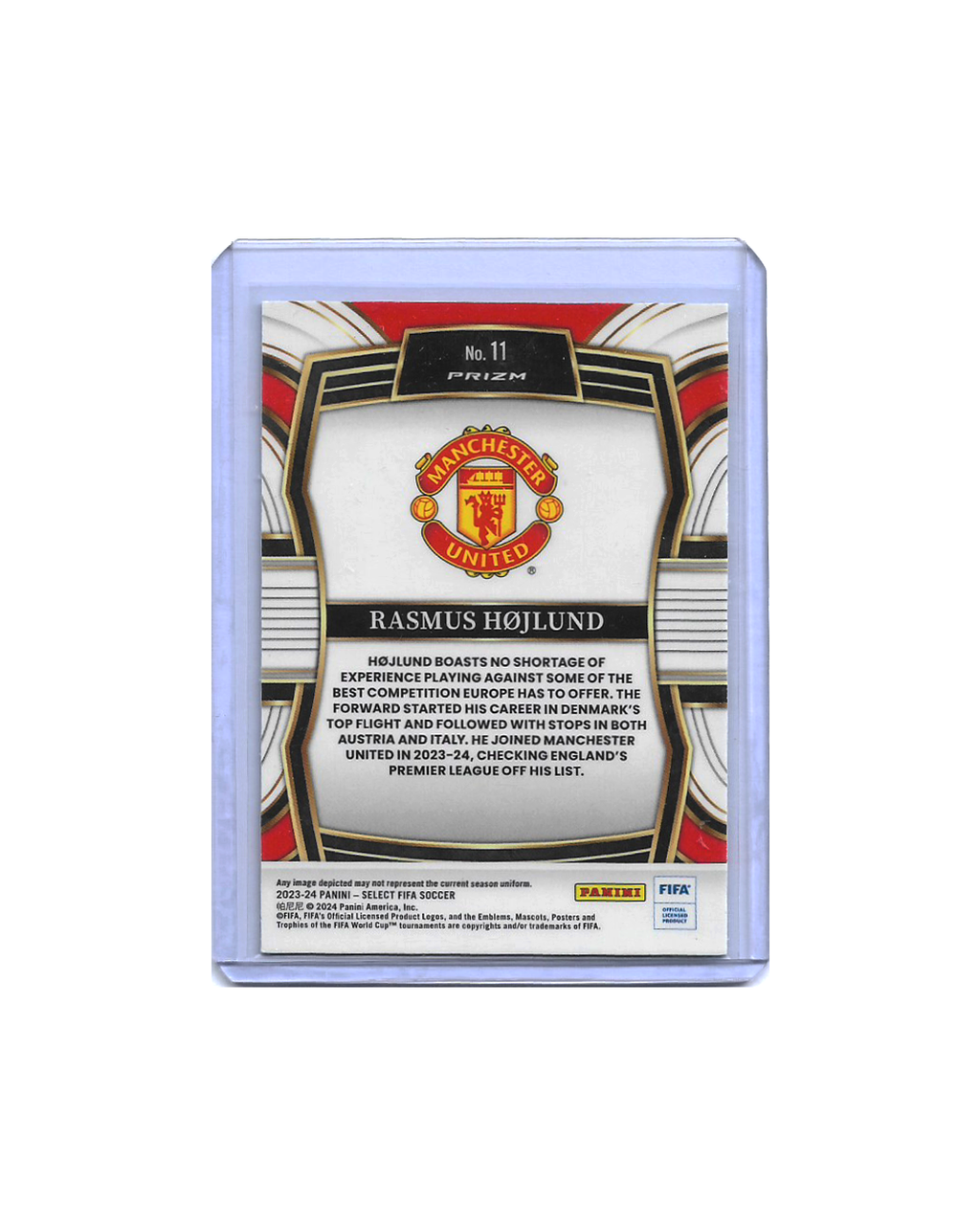 Rasmus Højlund Select FIFA - Equalizers Silver Prizm 2023-24