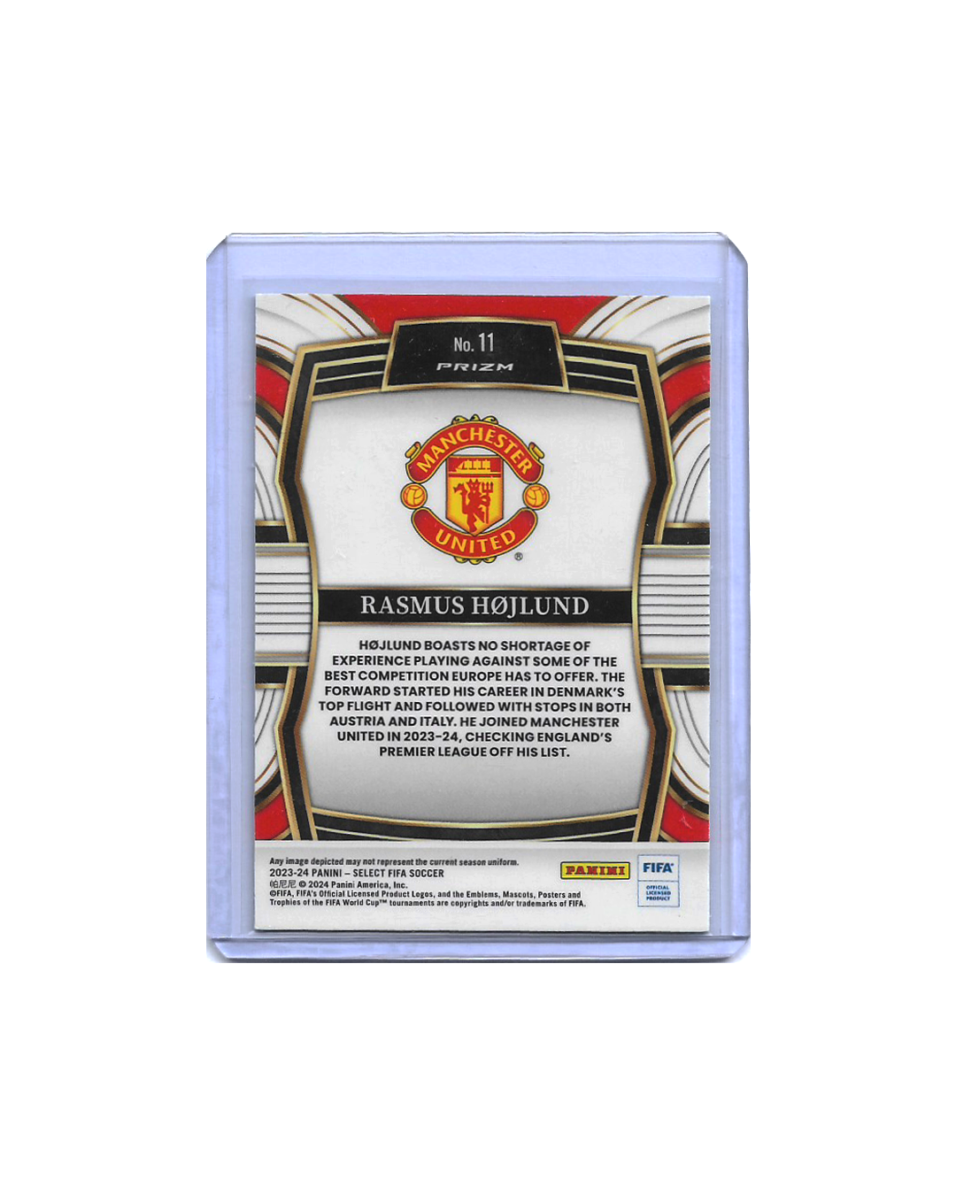 Rasmus Højlund Select FIFA - Equalizers Silver Prizm 2023-24