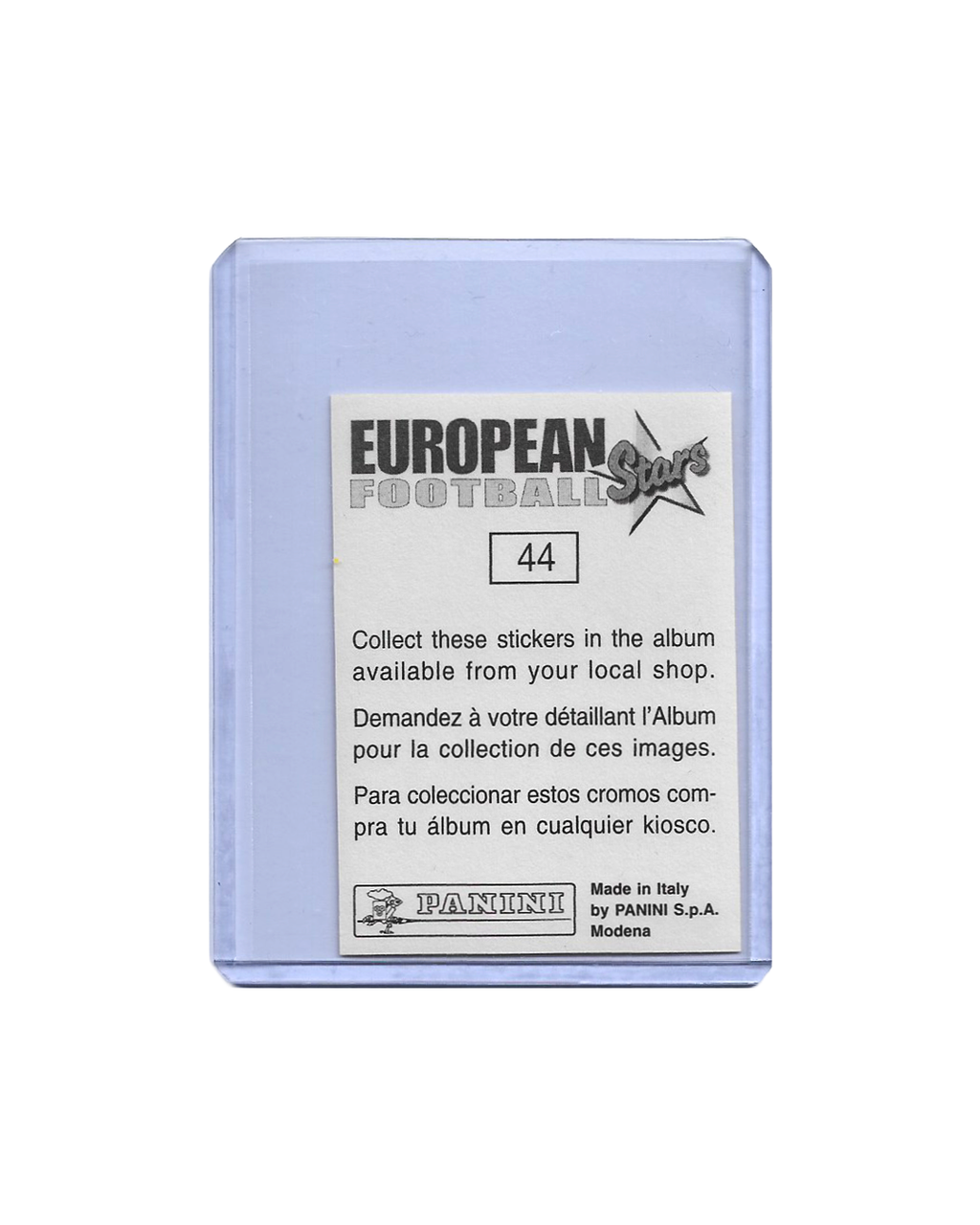 Roberto Carlos Panini European Football Stars 1997