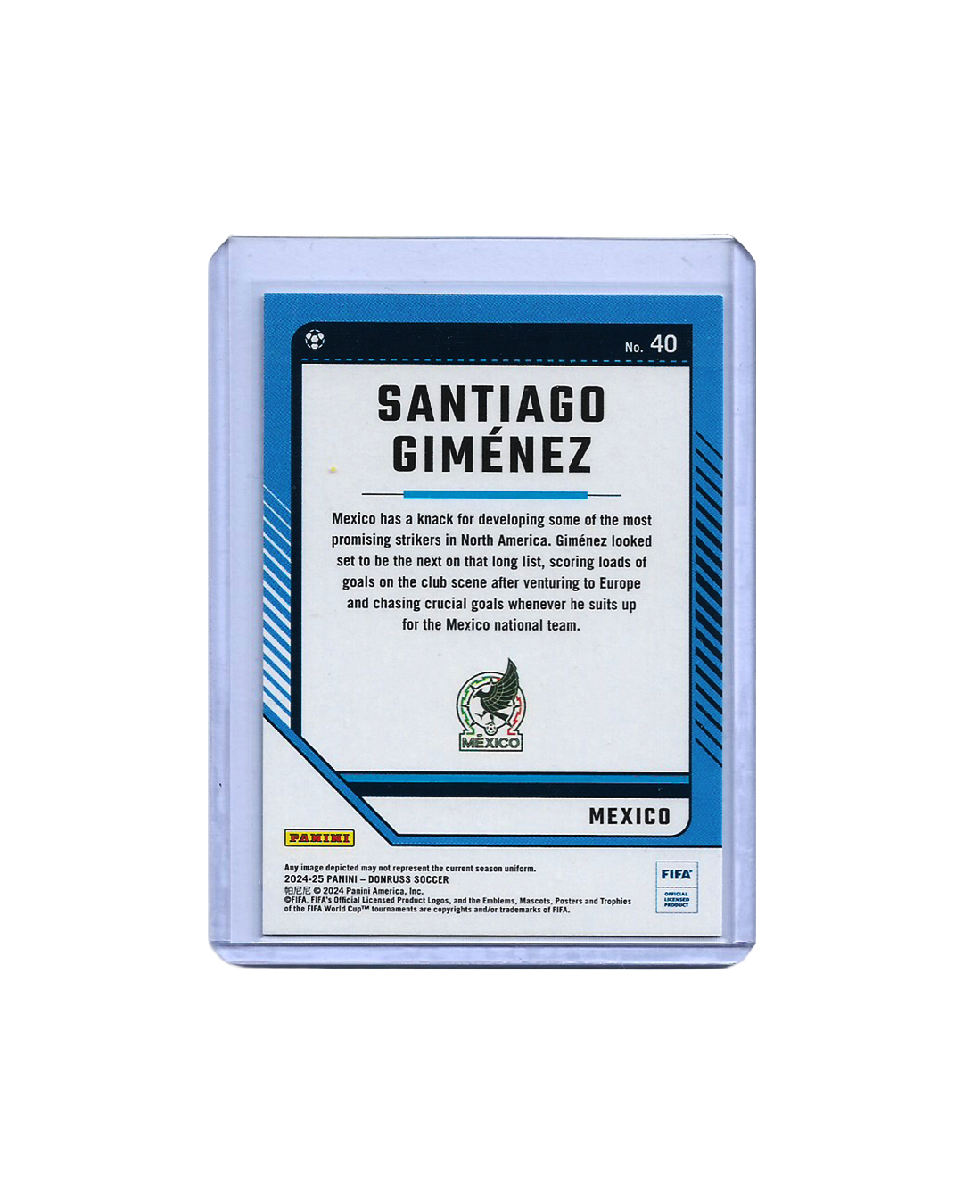 Santiago Gimenez Panini Donruss 24-25