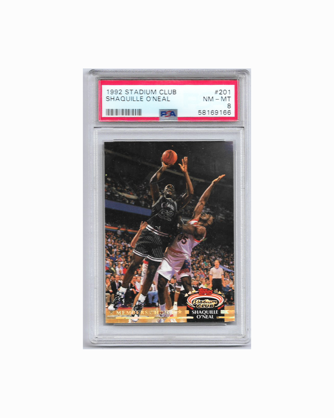 SHAQUILLE ONEAL 1992 STADIUM CLUB PSA 8