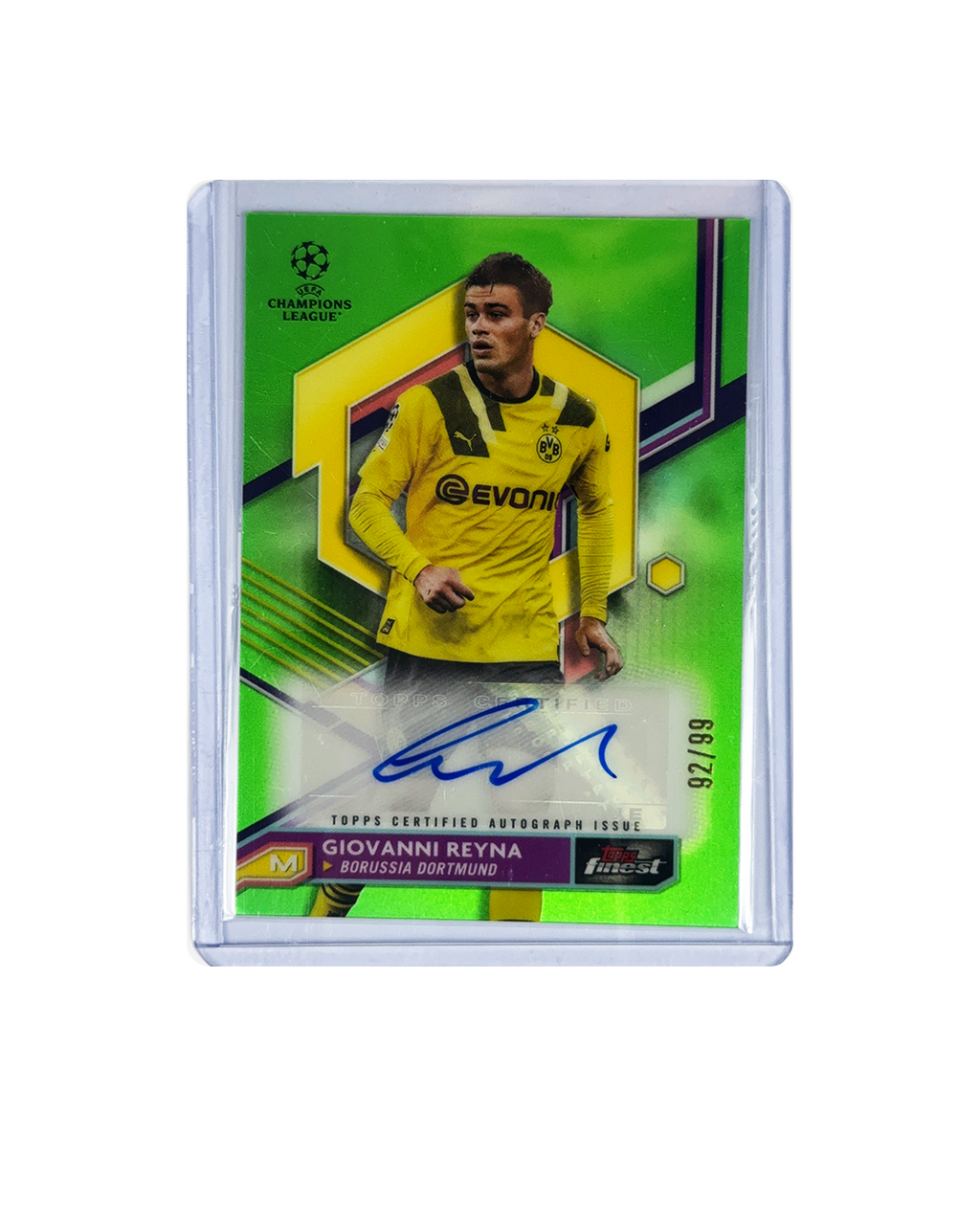 GIOVANNI REYNA Topps Finest UCL & UEL 22-23 num 92/99