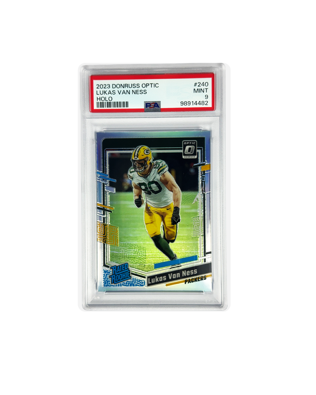 LUKAS VAN NESS Donruss Optic 2023 PSA 9
