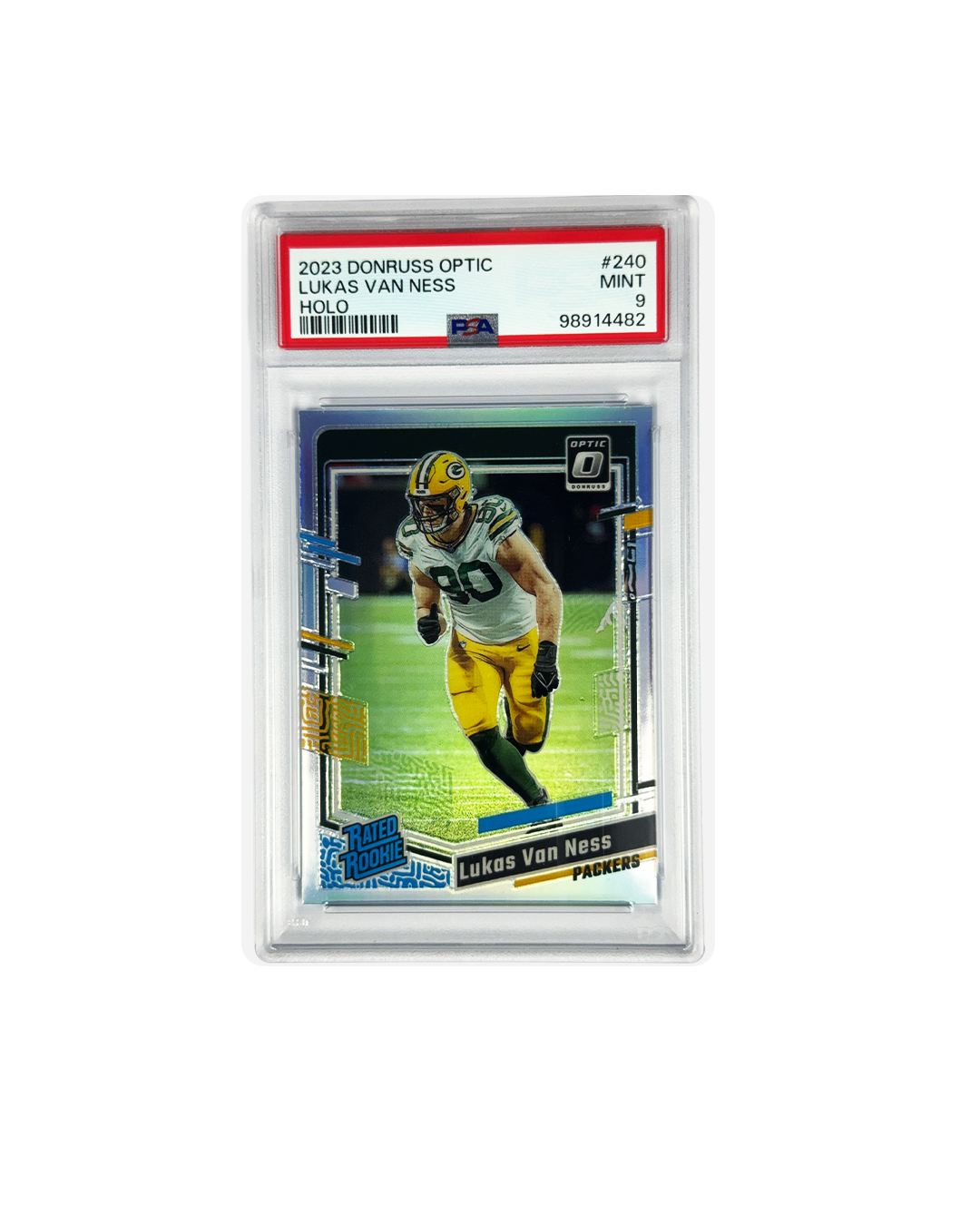 LUKAS VAN NESS Donruss Optic 2023 PSA 9