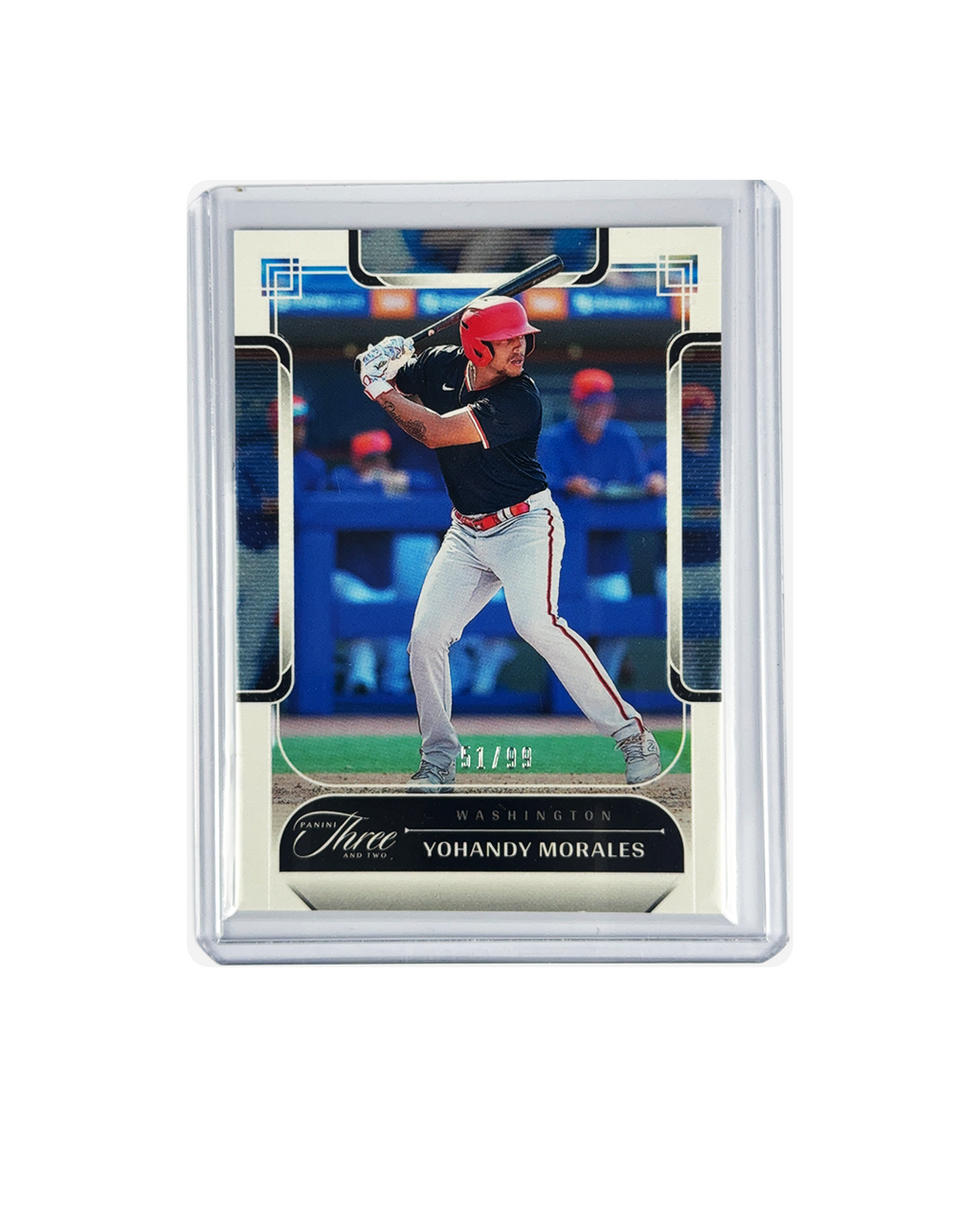 YOHANDY MORALES Panini Three and Two Baseball num 51/99