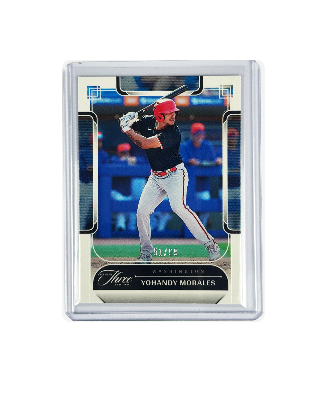 YOHANDY MORALES Panini Three and Two Baseball num 51/99
