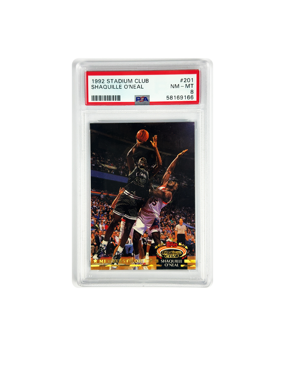 SHAQULLE O´NEAL Topps Stadium Club 1992 PSA 8