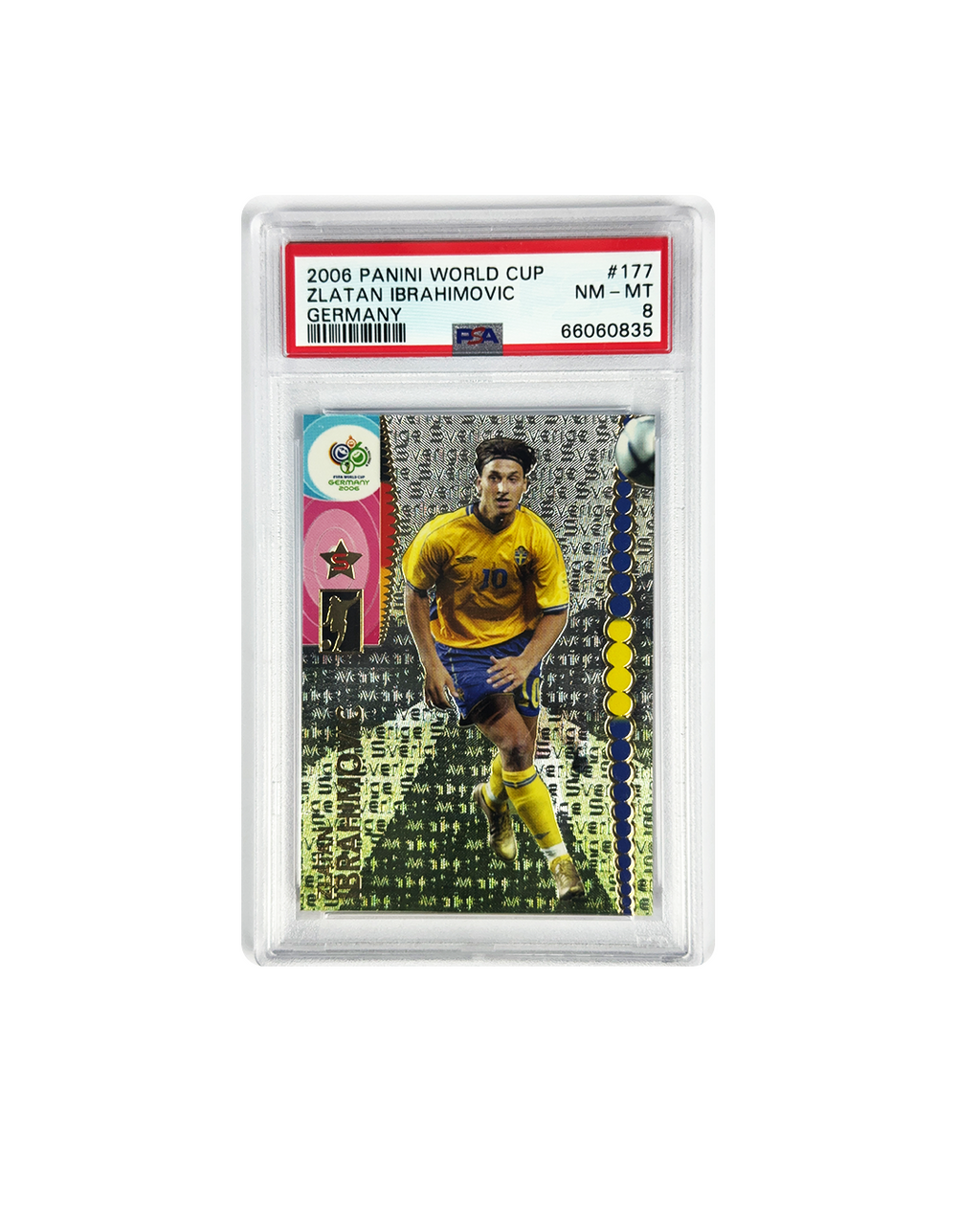ZLATAN IBRAHIMOVIC Panini World Cup 2006 PSA 8