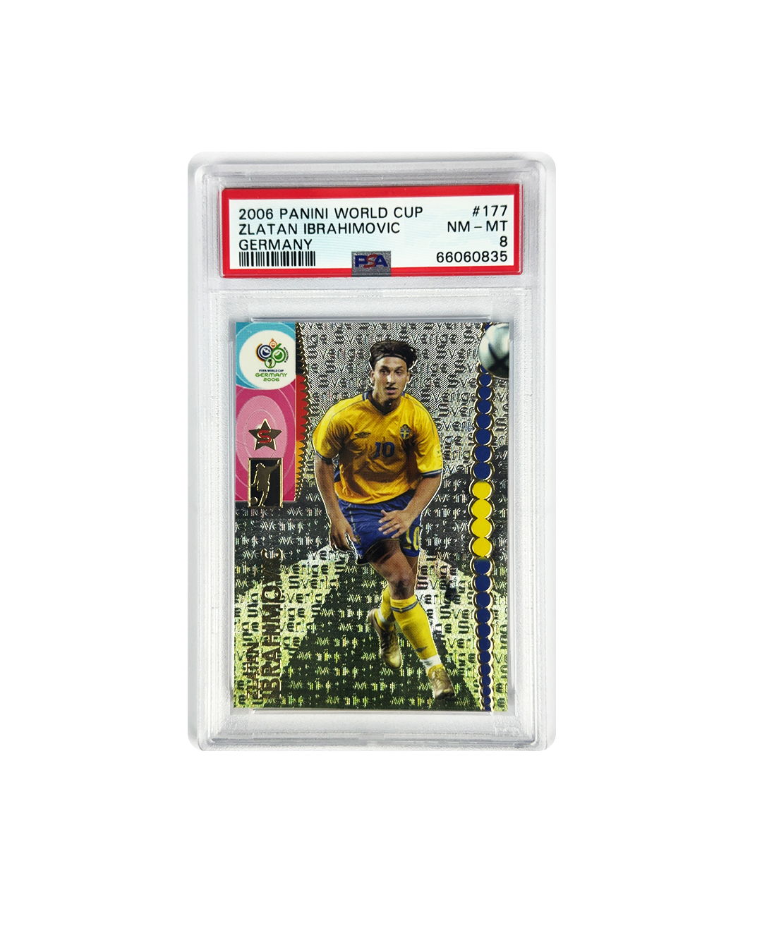 ZLATAN IBRAHIMOVIC Panini World Cup 2006 PSA 8