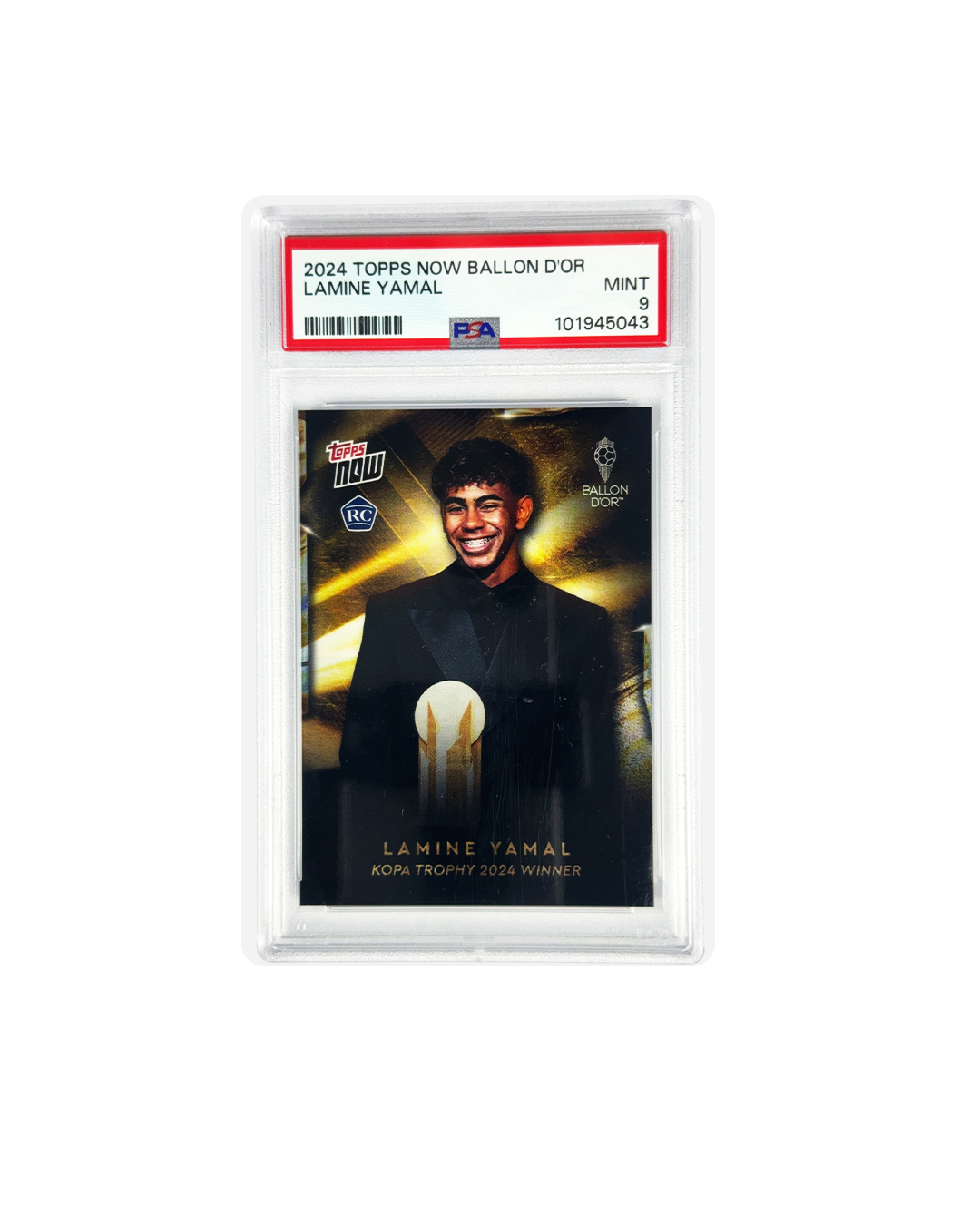2024 TOPPS NOW BALLON D'OR LAMINE YAMAL PSA 9