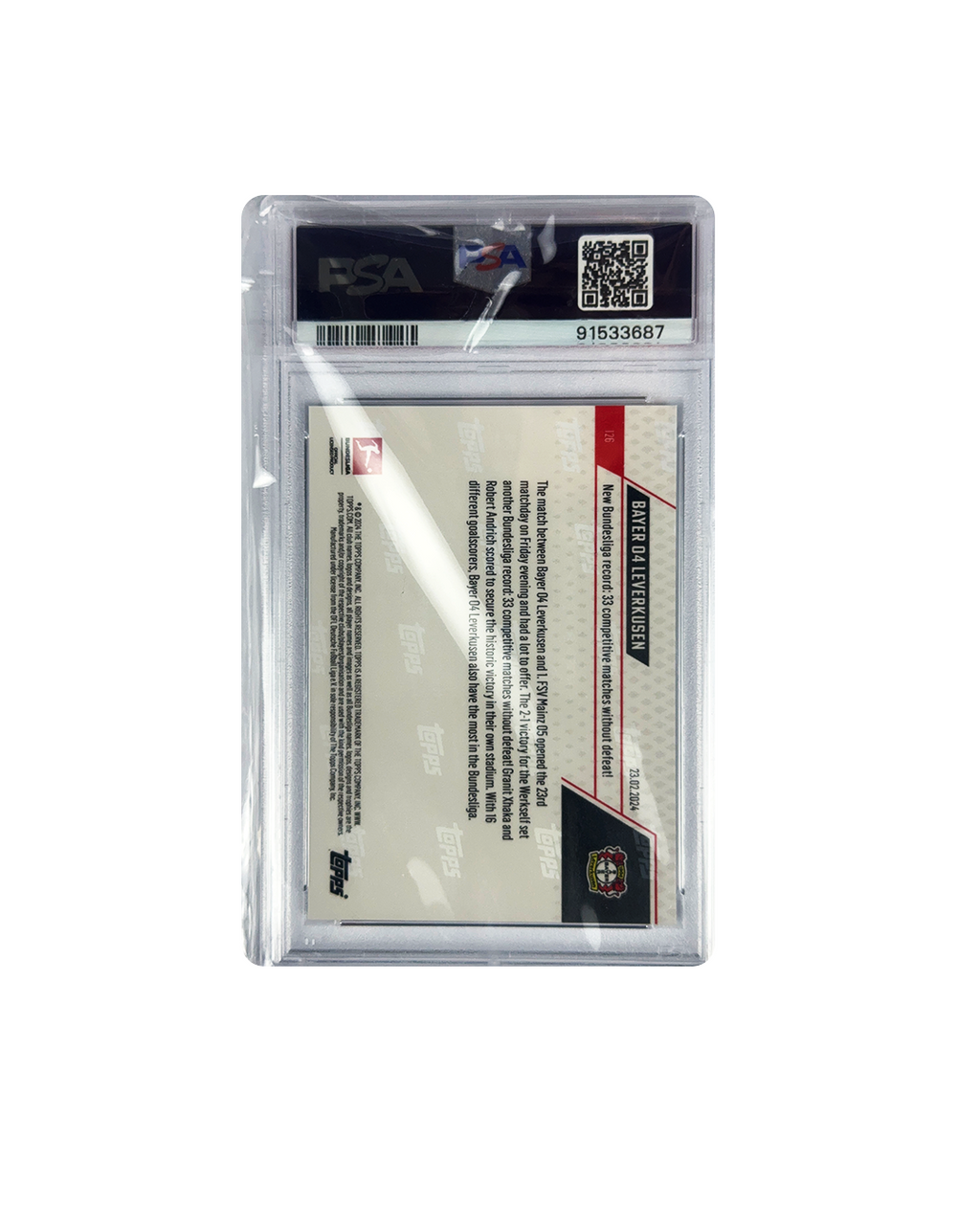 BAYER 04 LEVERKUSEN Topps Now 23-24 PSA 10