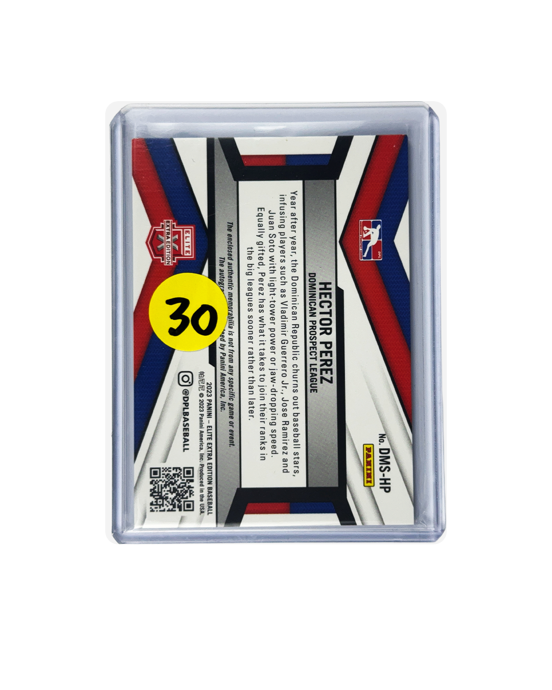 HECTOR PEREZ Panini Elite Extra Edition 2023 num 46/49